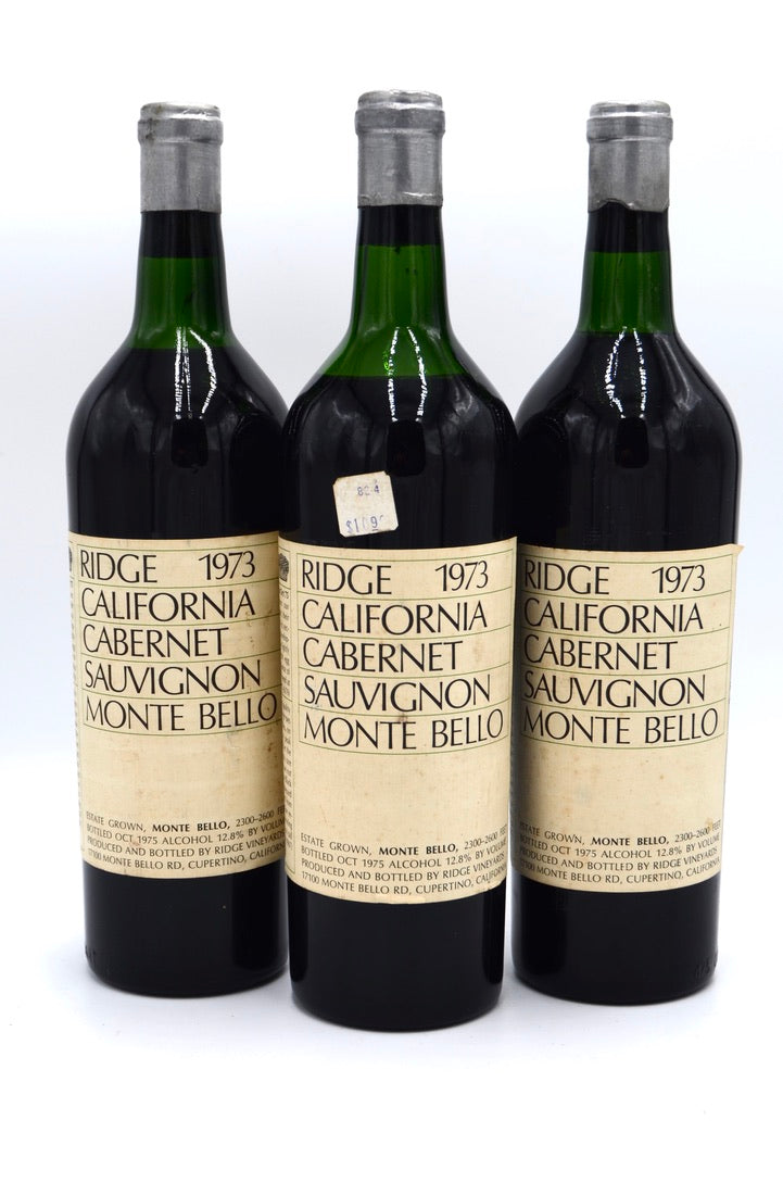1973 Ridge Vineyards Cabernet Sauvignon, Monte Bello, Santa Cruz Mountains