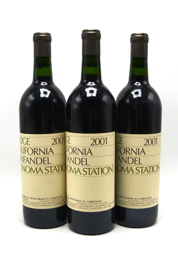 2001 Ridge Vineyards Zinfandel, Sonoma Station, Sonoma County