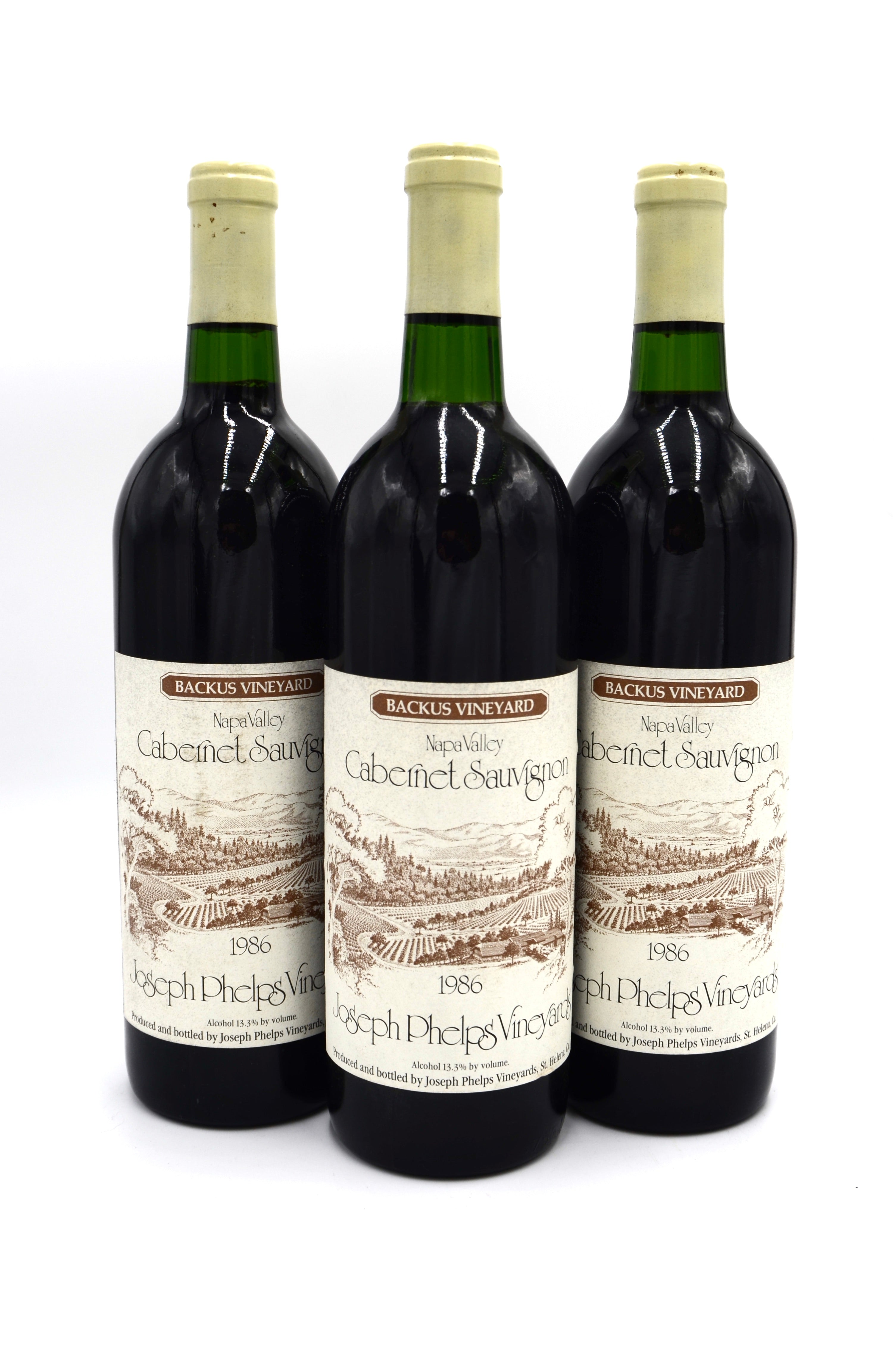 1986 Joseph Phelps Vineyards Cabernet Sauvignon, Backus Vineyard, Napa Valley