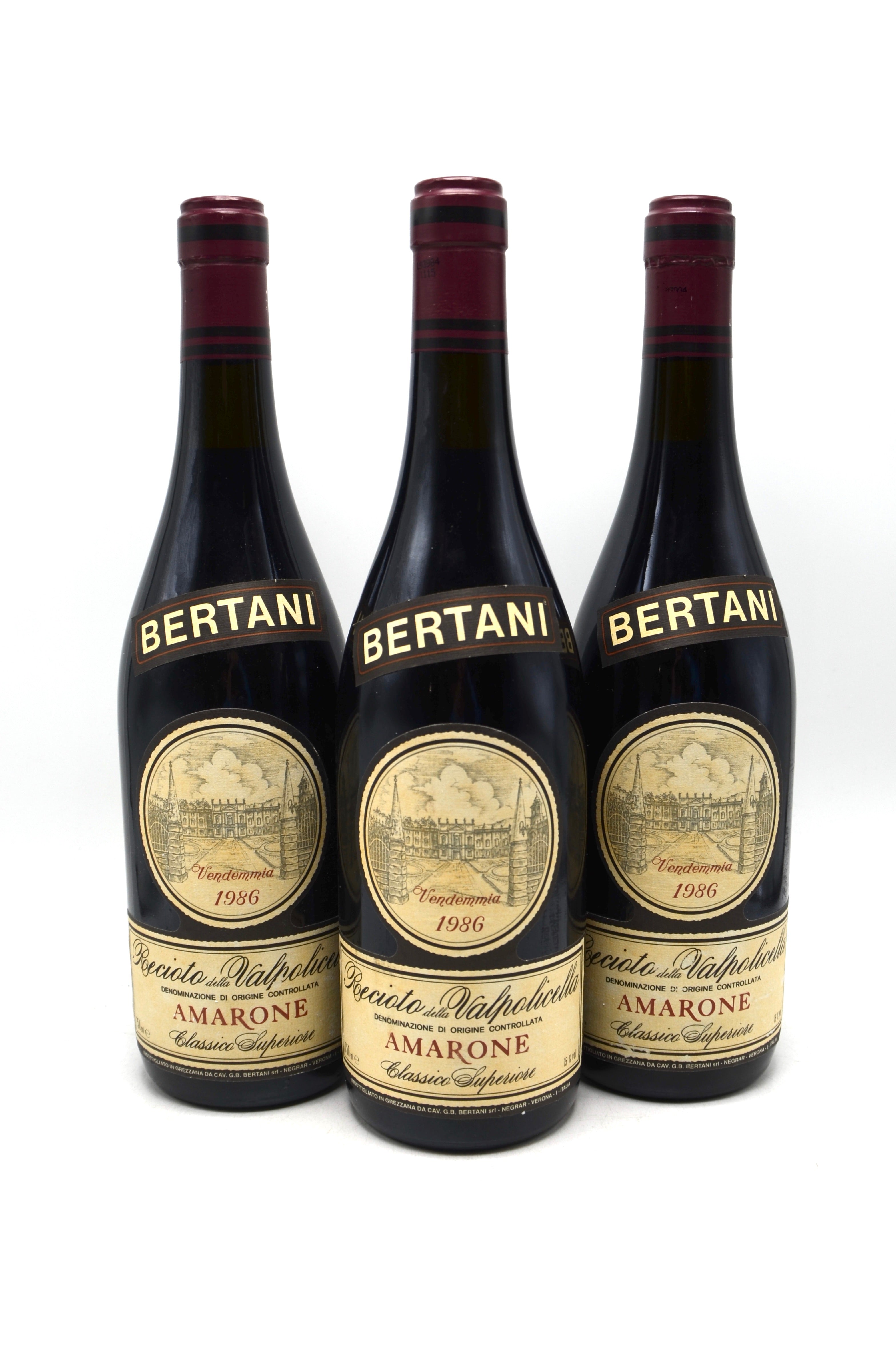 1986 Bertani Amarone della Valpolicella Classico Superiore