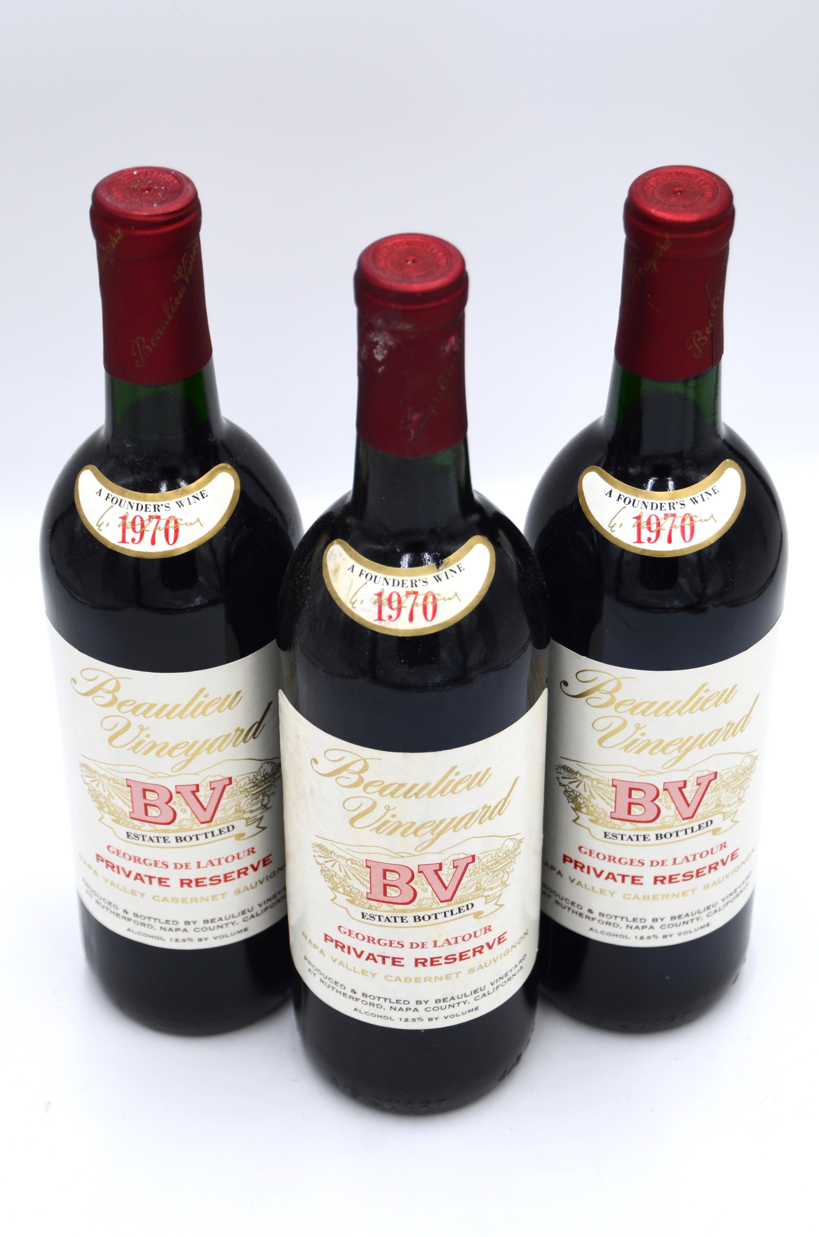 1970 Beaulieu Vineyard Georges de Latour Private Reserve Cabernet Sauvignon, Napa Valley