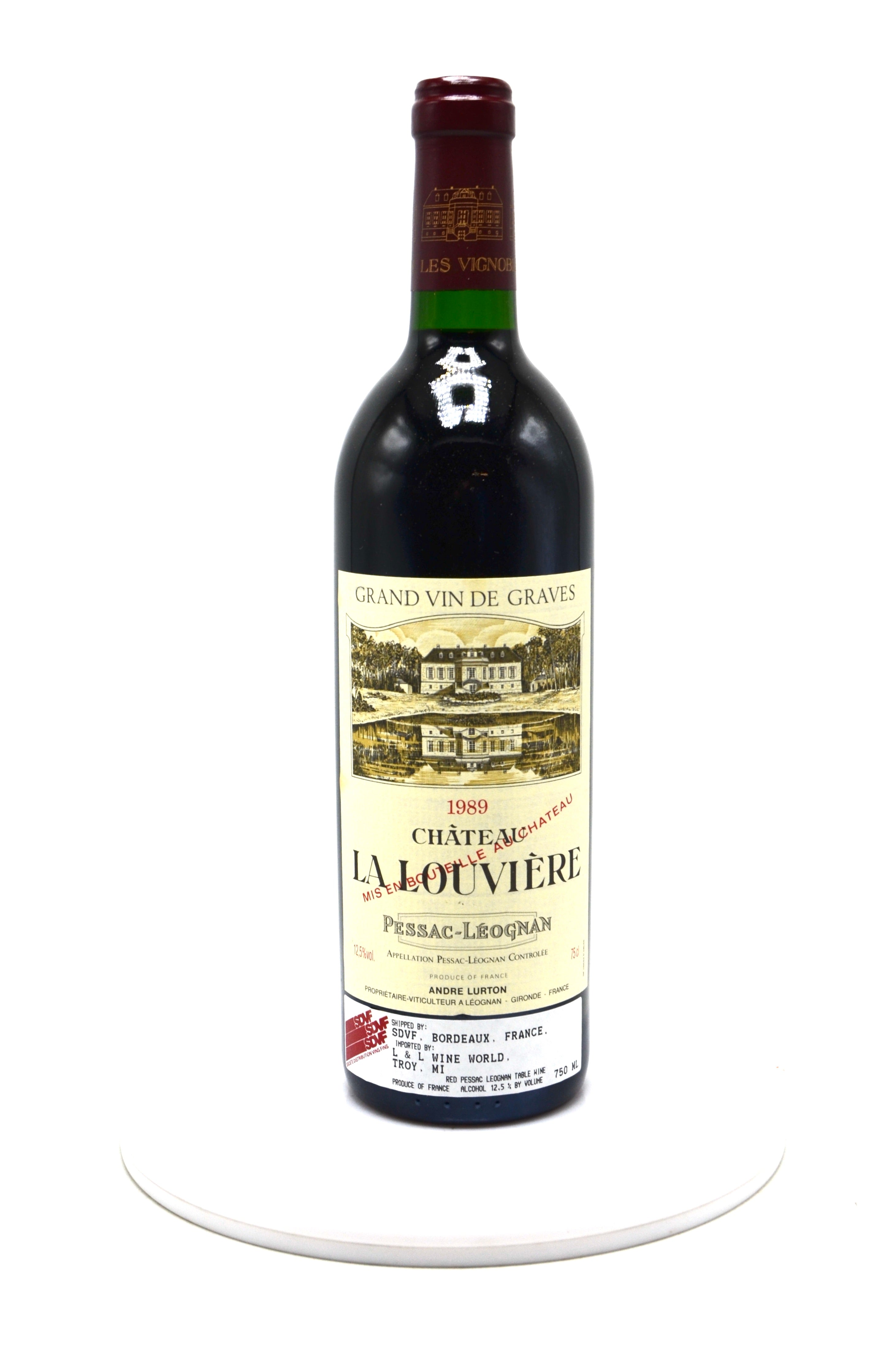 1989 Château La Louvière Rouge, Pessac-Leognan