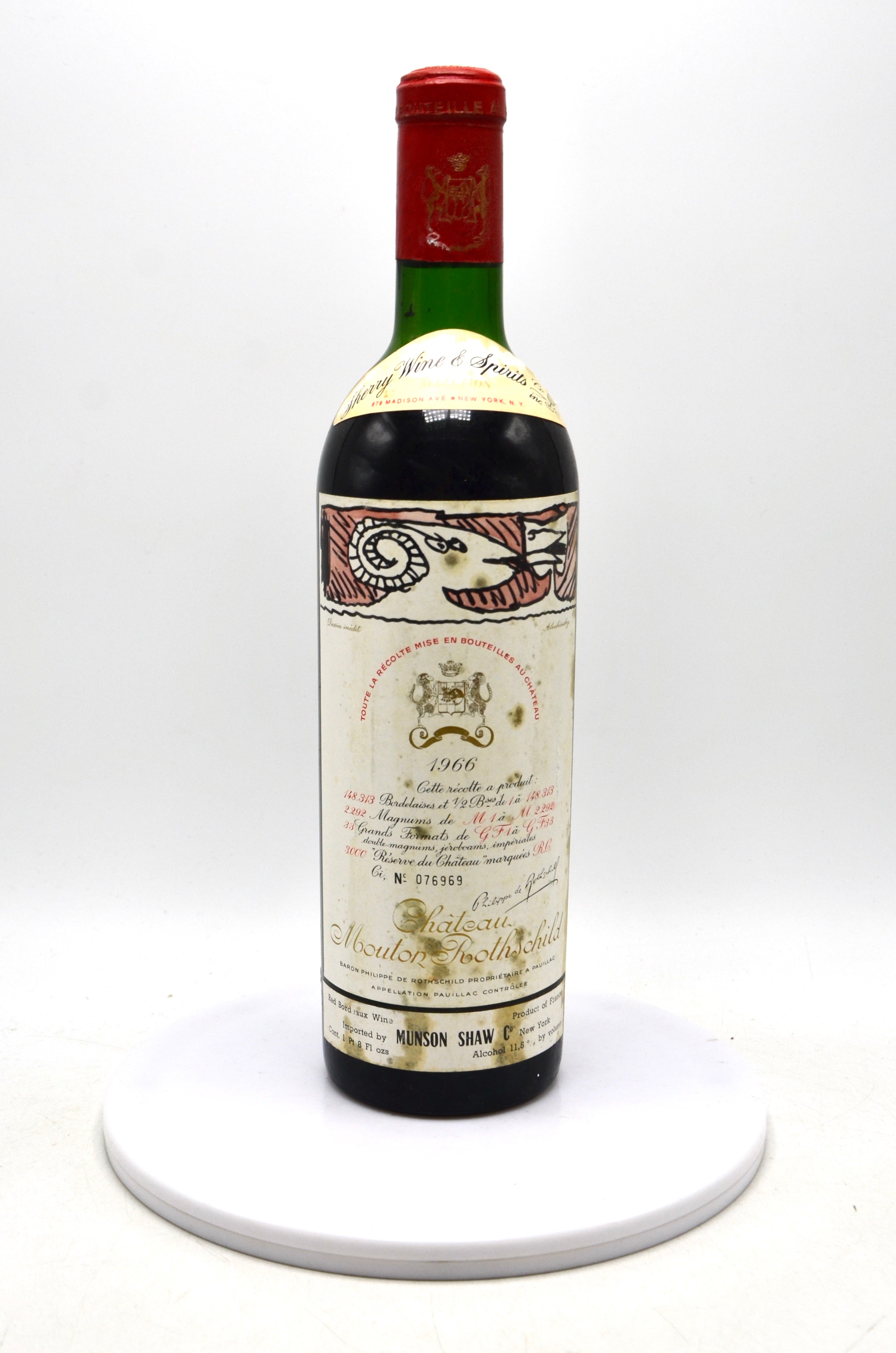 1966 Château Mouton Rothschild, Pauillac