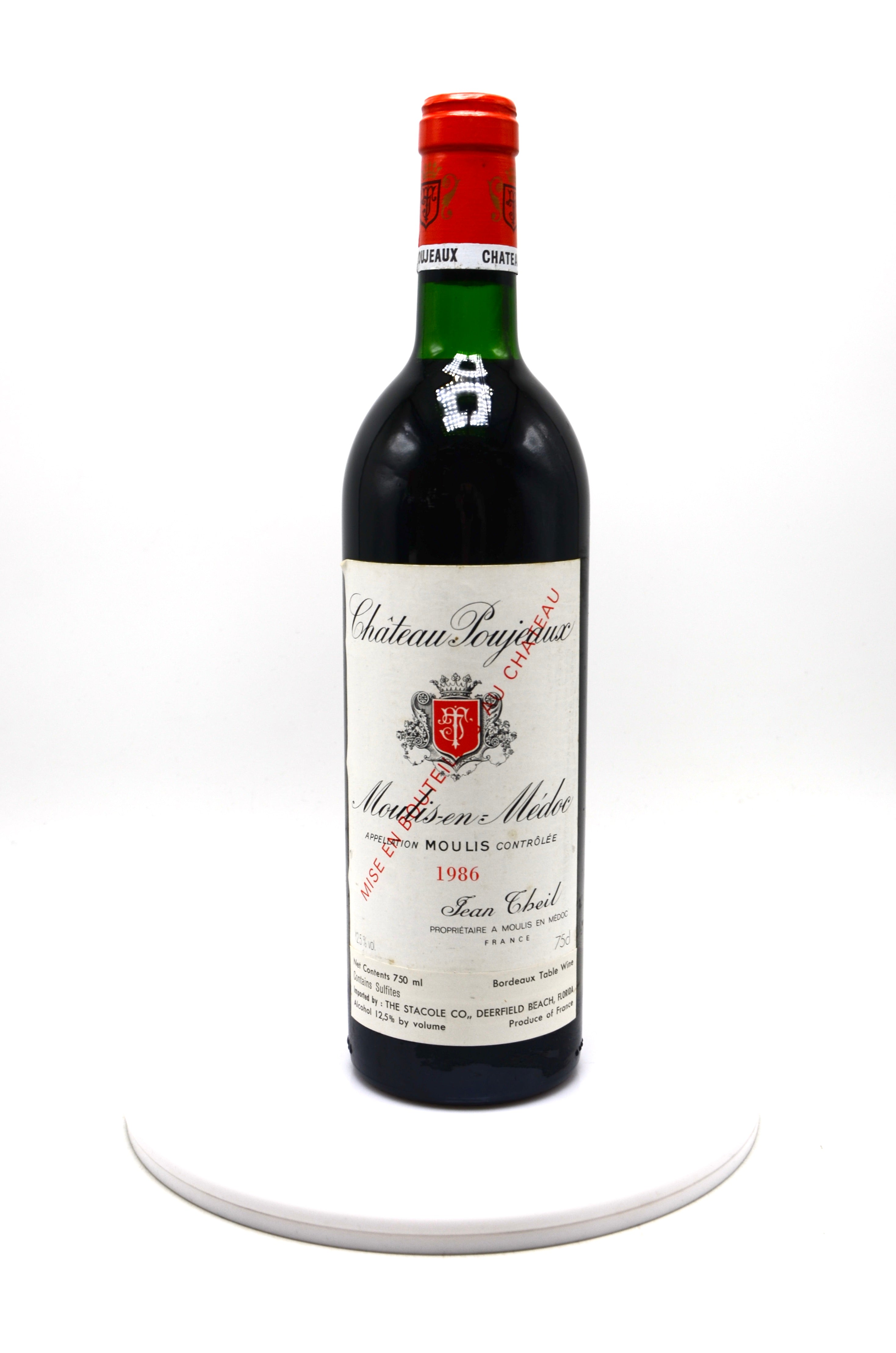 1986 Château Poujeaux, Moulis-en-Medoc
