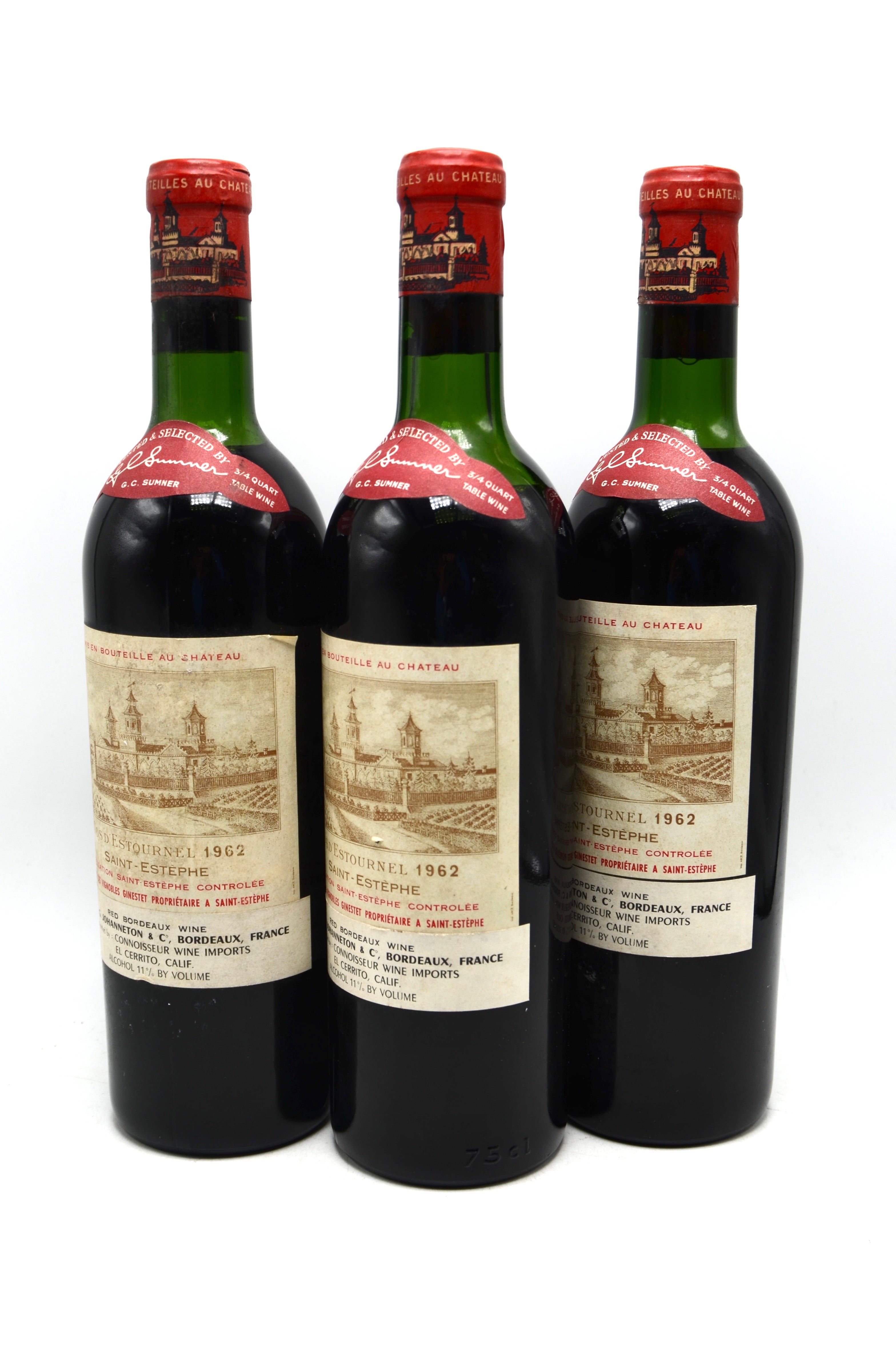 1962 Château Cos d'Estournel St. Estephe