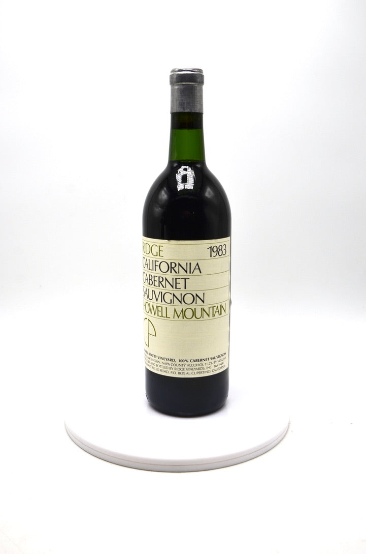 1983 Ridge Vineyards Cabernet Sauvignon, Howell Mountain CP (Cabernet Program)