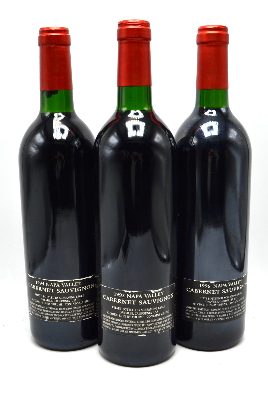 1994, 1995, 1996 Screaming Eagle Cabernet Sauvignon, Napa Valley [3 bottle Vertical Collection]