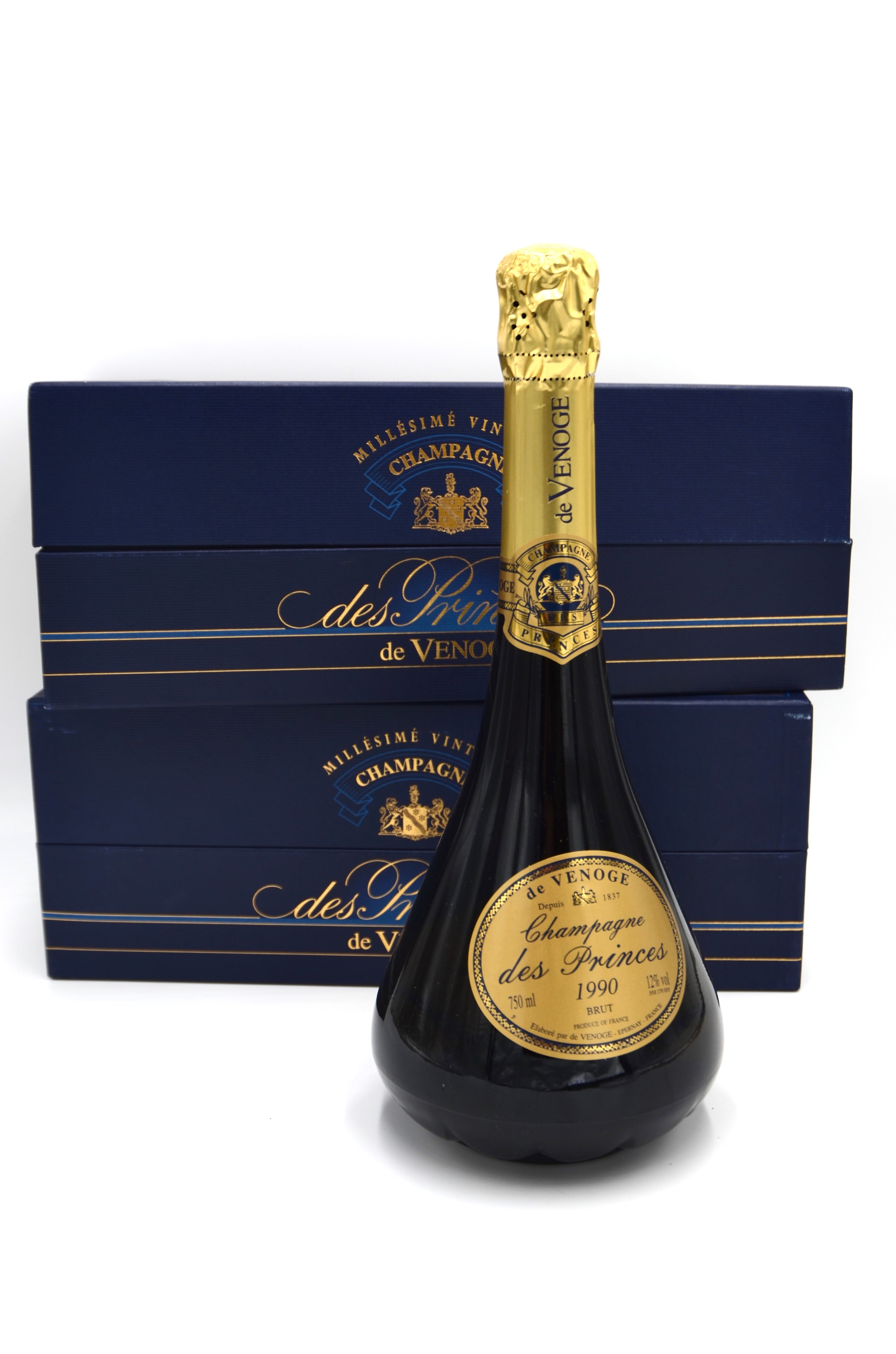 1990 Champagne de Venoge Cuvee Grand Vin des Princes Vintage Brut Champagne