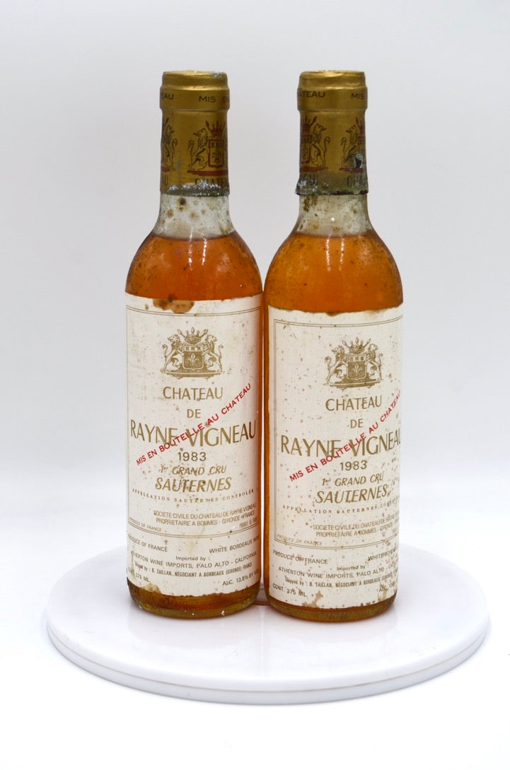 1983 Chateau de Rayne Vigneau, Sauternes (half-bottle)