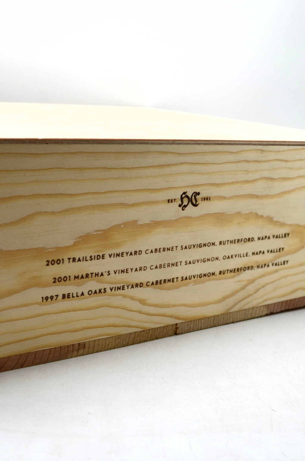1997 & 2001 Heitz Cellars Cabernet Sauvignon, Napa Valley [Legacy Collection 3 bottle wood gift case]