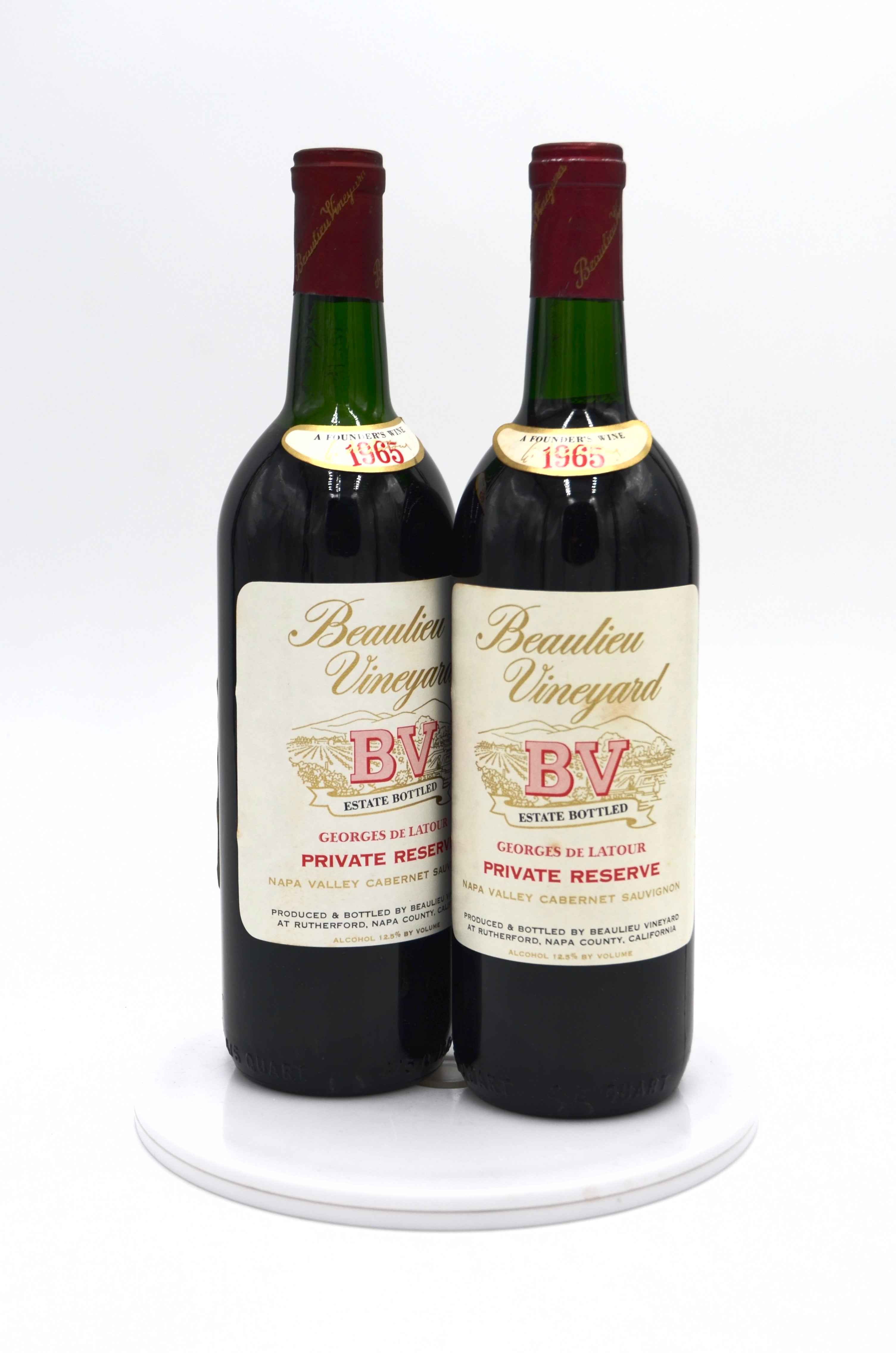 1965 Beaulieu Vineyard Georges de Latour Private Reserve Cabernet Sauvignon, Napa Valley