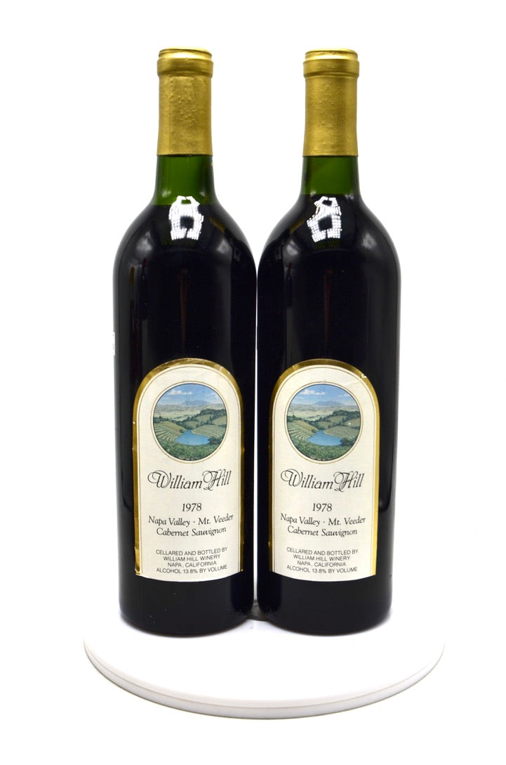 1978 William Hill Cabernet Sauvignon, Mt. Veeder, Napa Valley