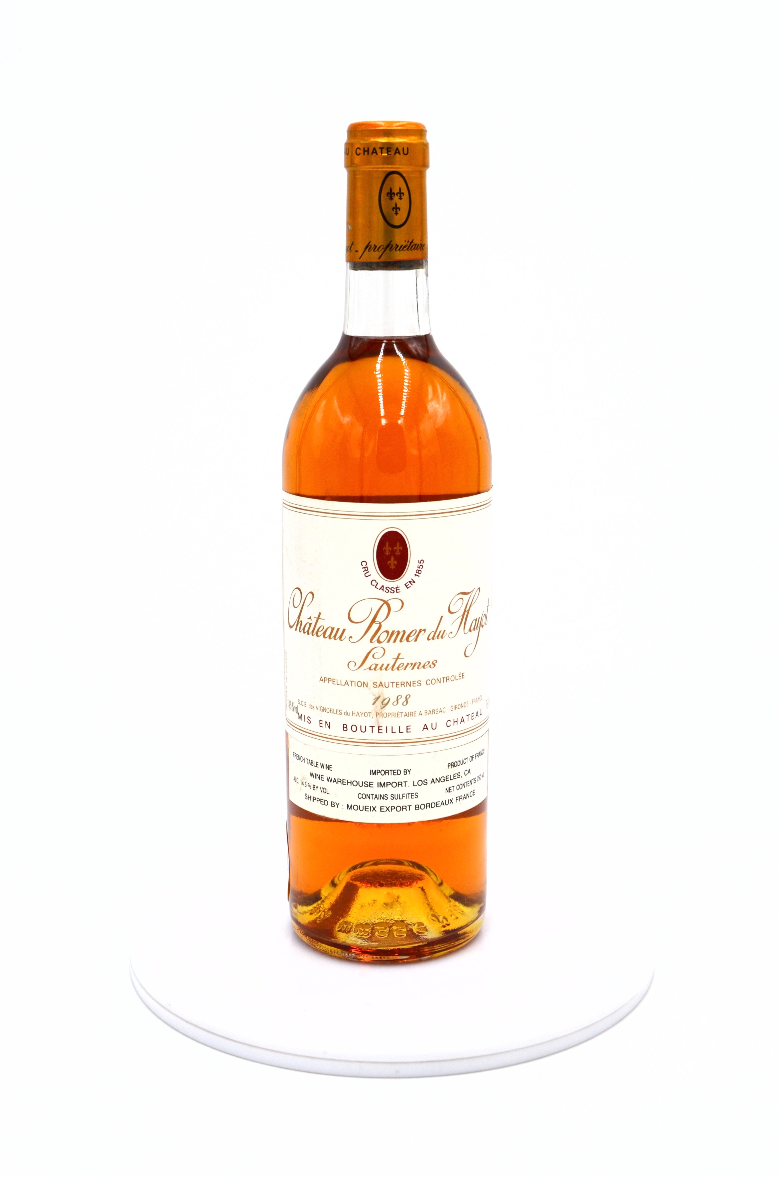 1988 Château Romer du Hayot, Sauternes