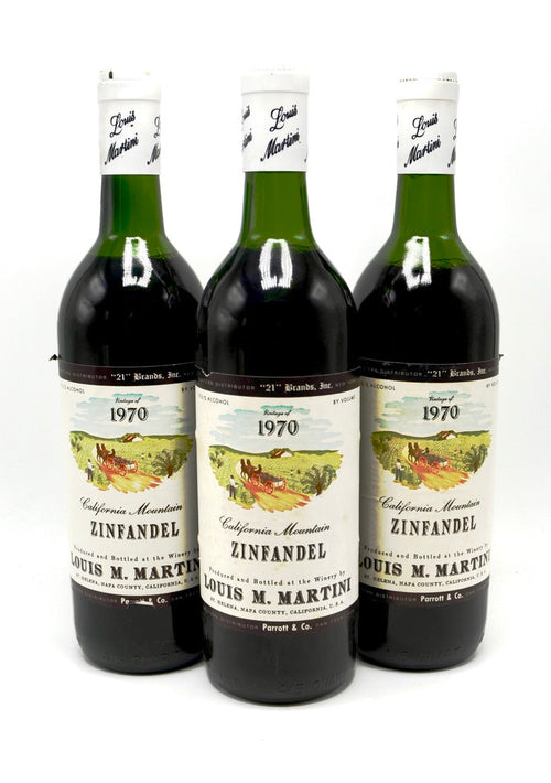 1970 Louis M. Martini Zinfandel, St. Helena, Napa Valley