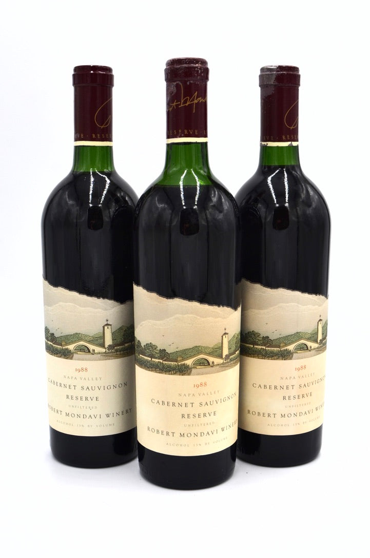 1988 Robert Mondavi Reserve Cabernet Sauvignon, Unfiltered, Napa Valley