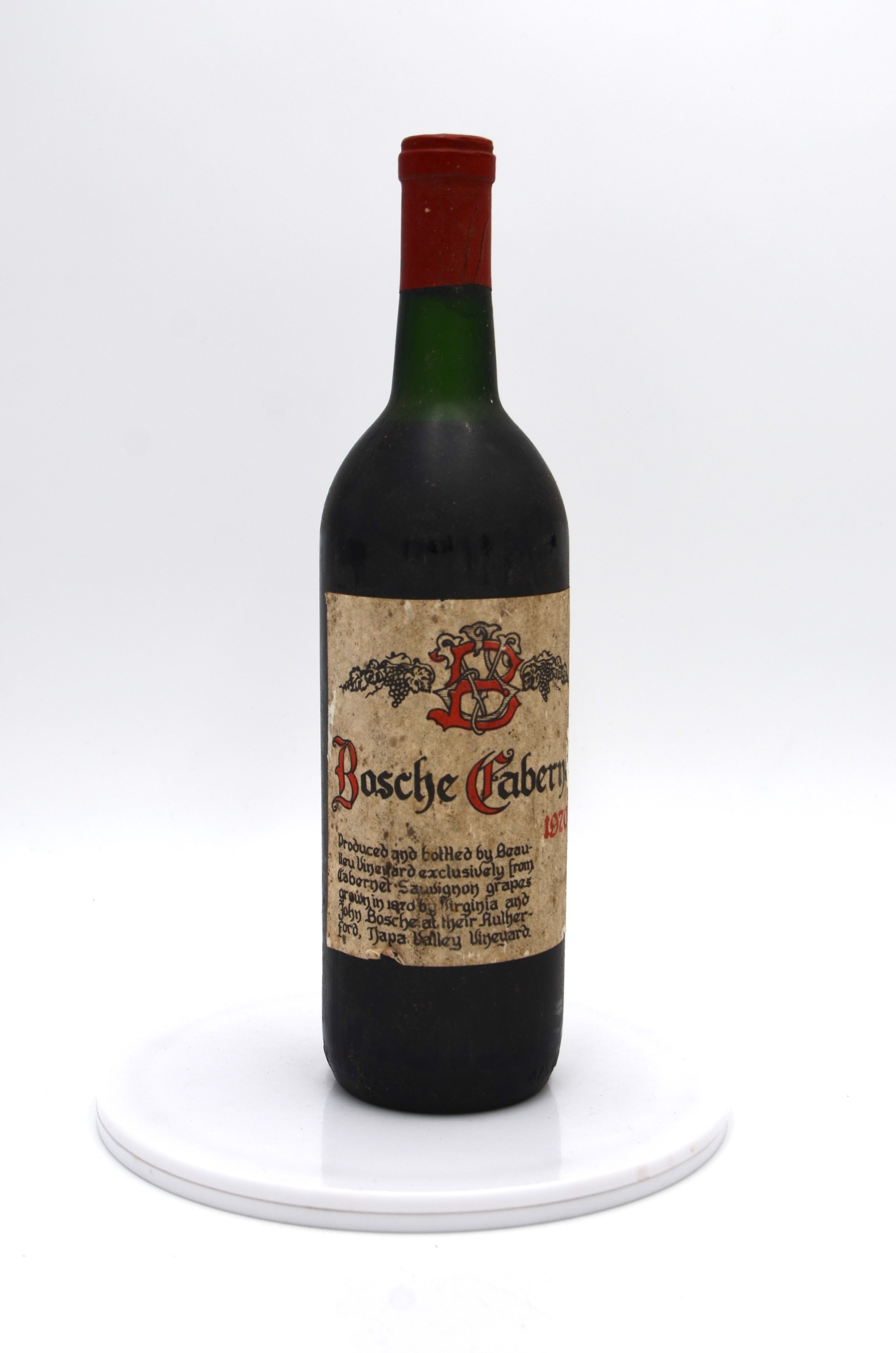 1970 Beaulieu Vineyard Cabernet Sauvignon, Bosche Vineyard, Napa Valley