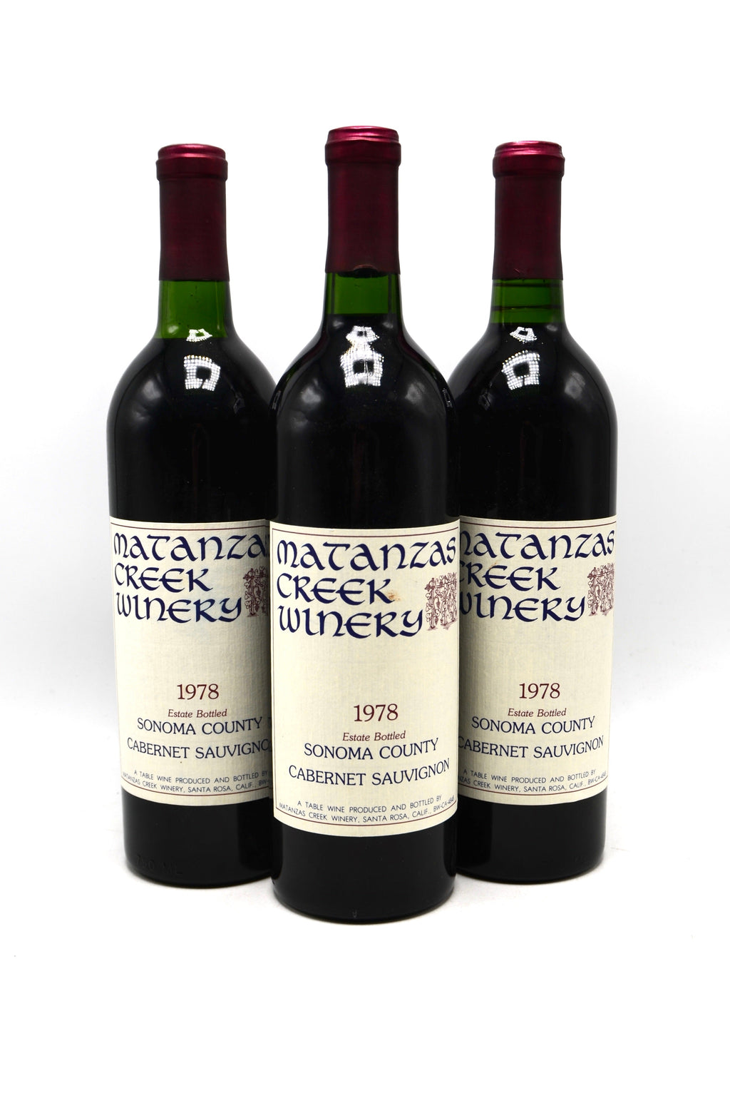 1978 Matanzas Creek Winery Cabernet Sauvignon, Sonoma County