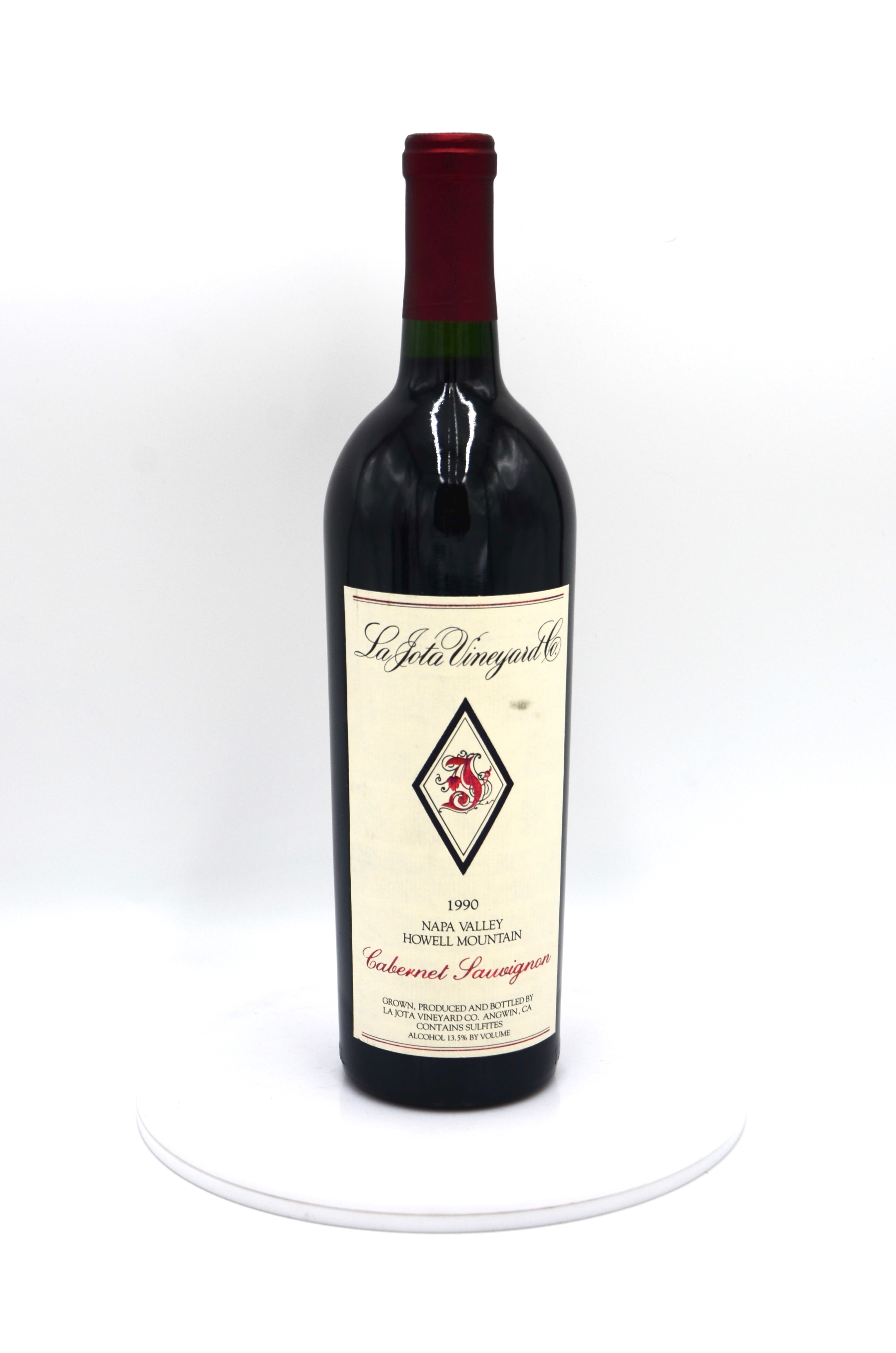 1990 La Jota Vineyard Cabernet Sauvignon, Howell Mountain