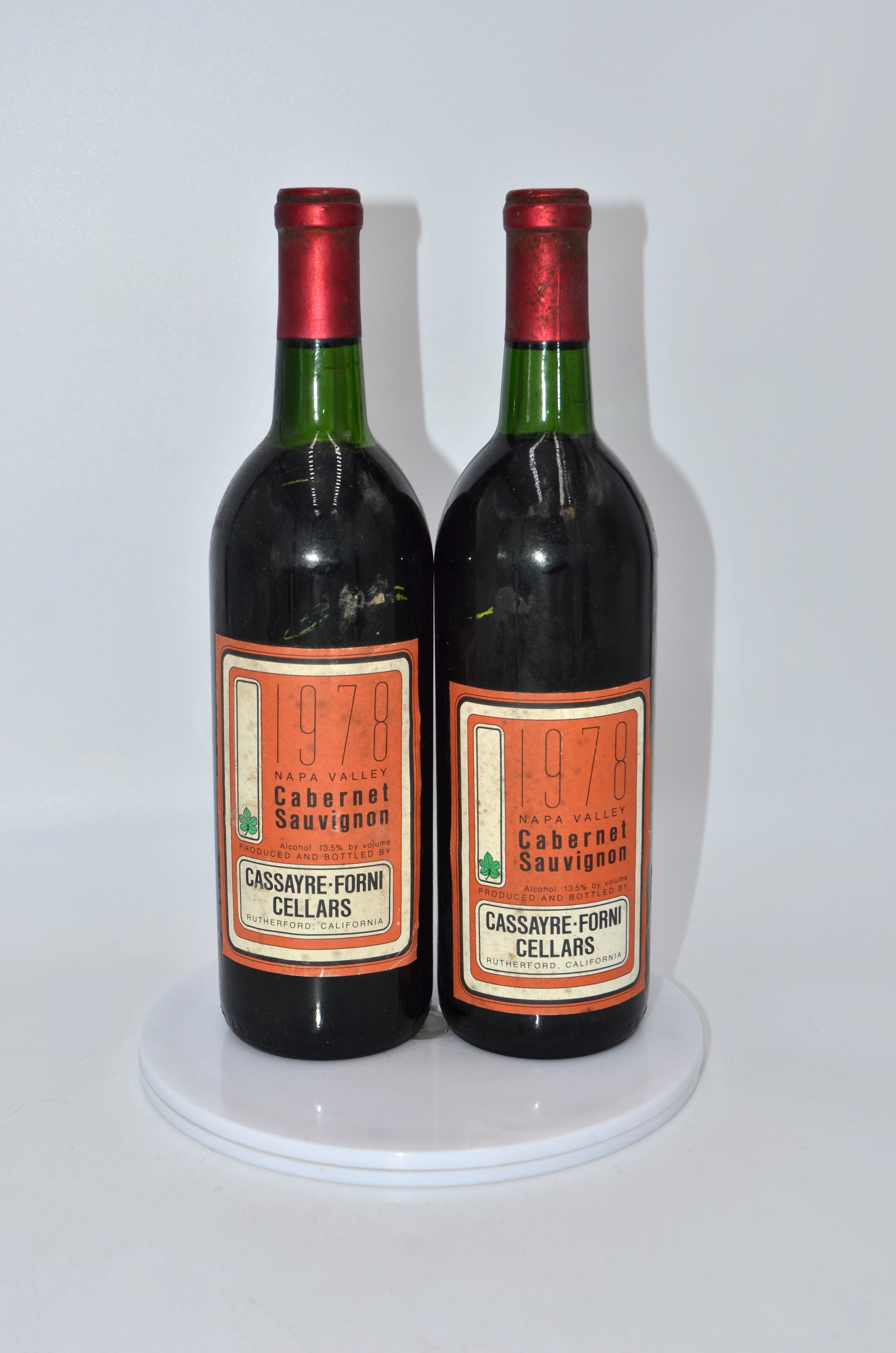 1978 Cassayre-Forni Cellars Cabernet Sauvignon, Rutherford, Napa Valley