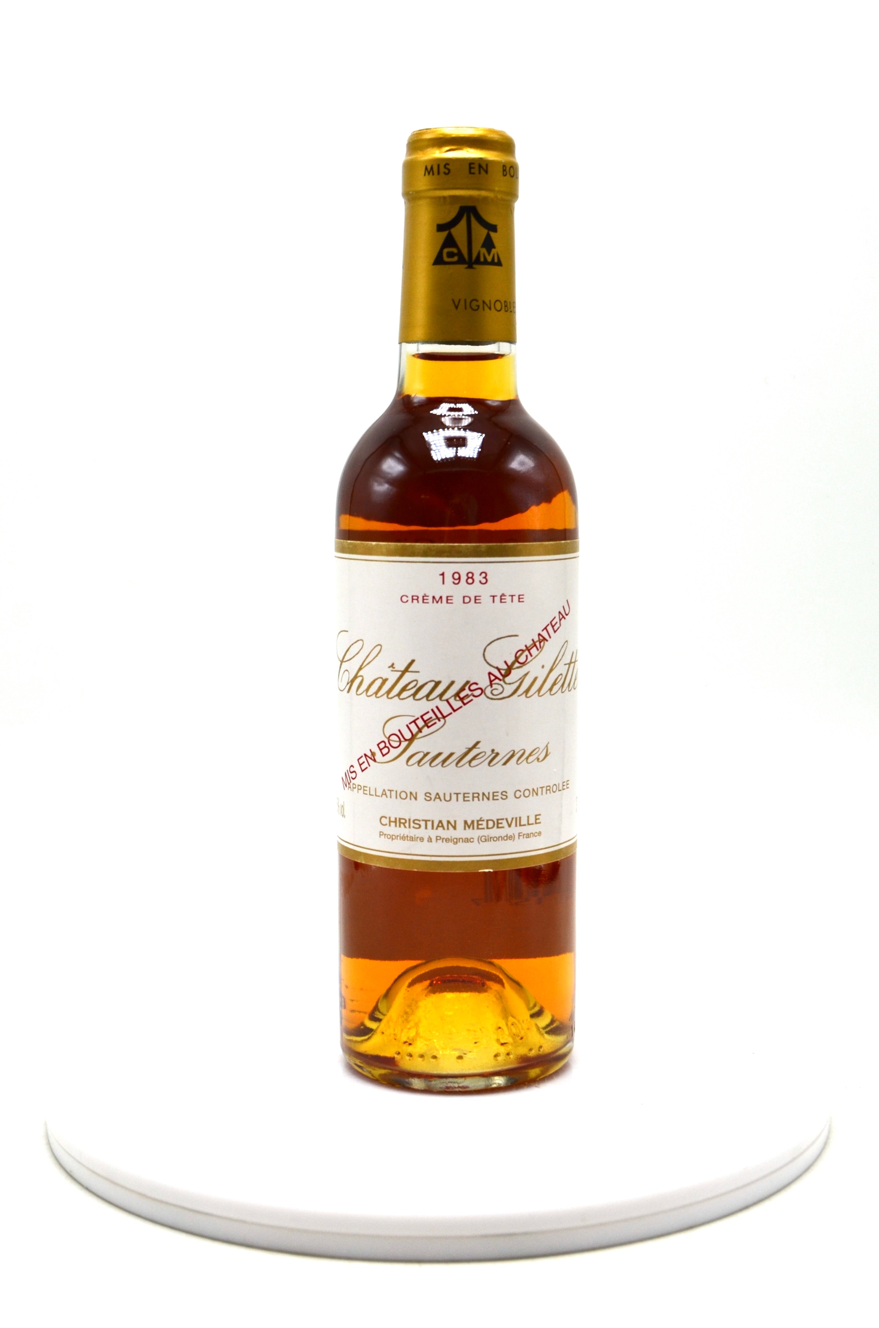 1983 Château Gilette, Creme de Tete, Sauternes (half-bottle)