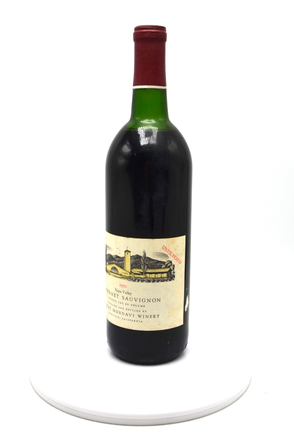 1970 Robert Mondavi Cabernet Sauvignon, Unfiltered, Napa Valley