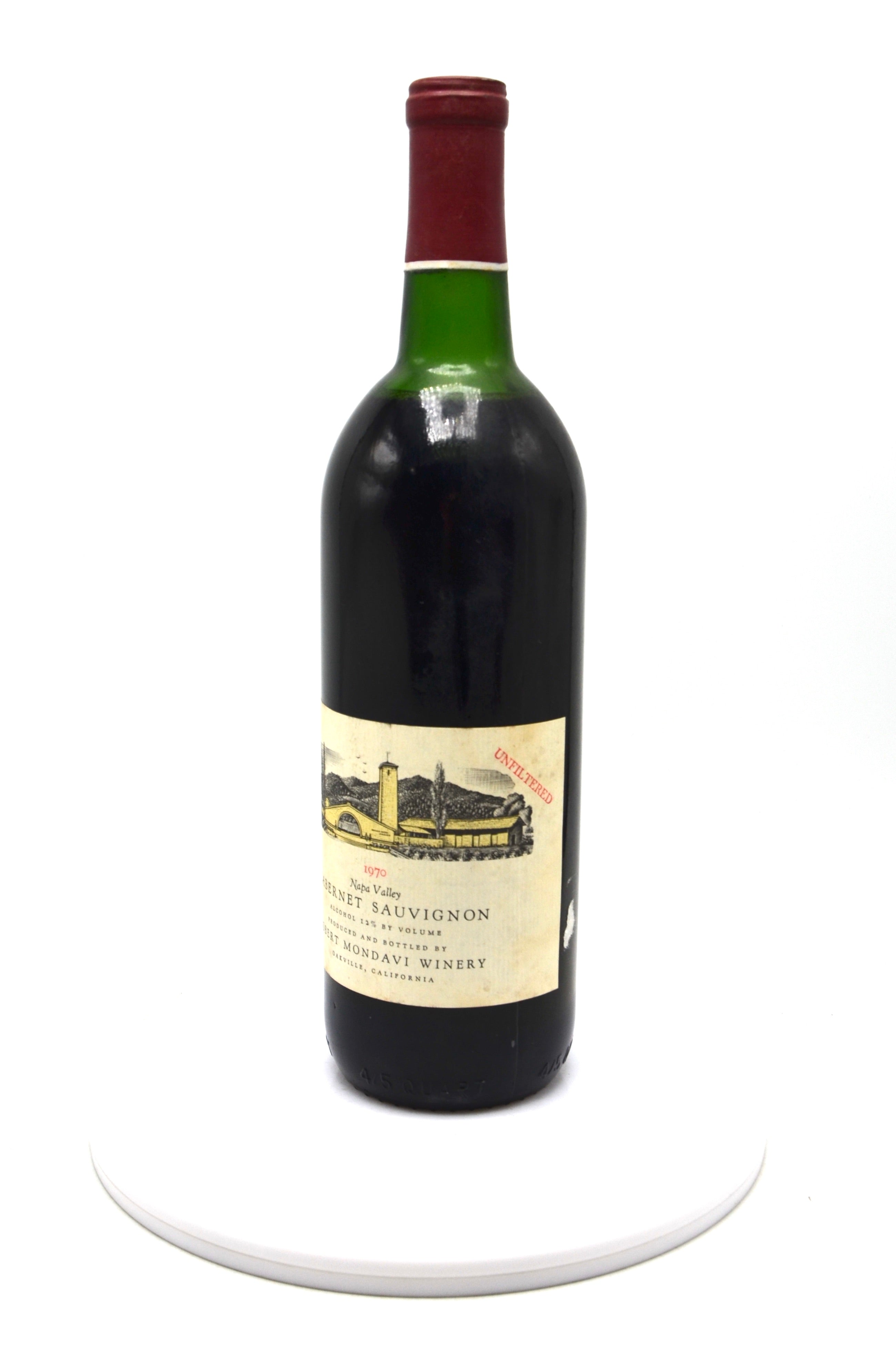 1970 Robert Mondavi Cabernet Sauvignon, Unfiltered, Napa Valley