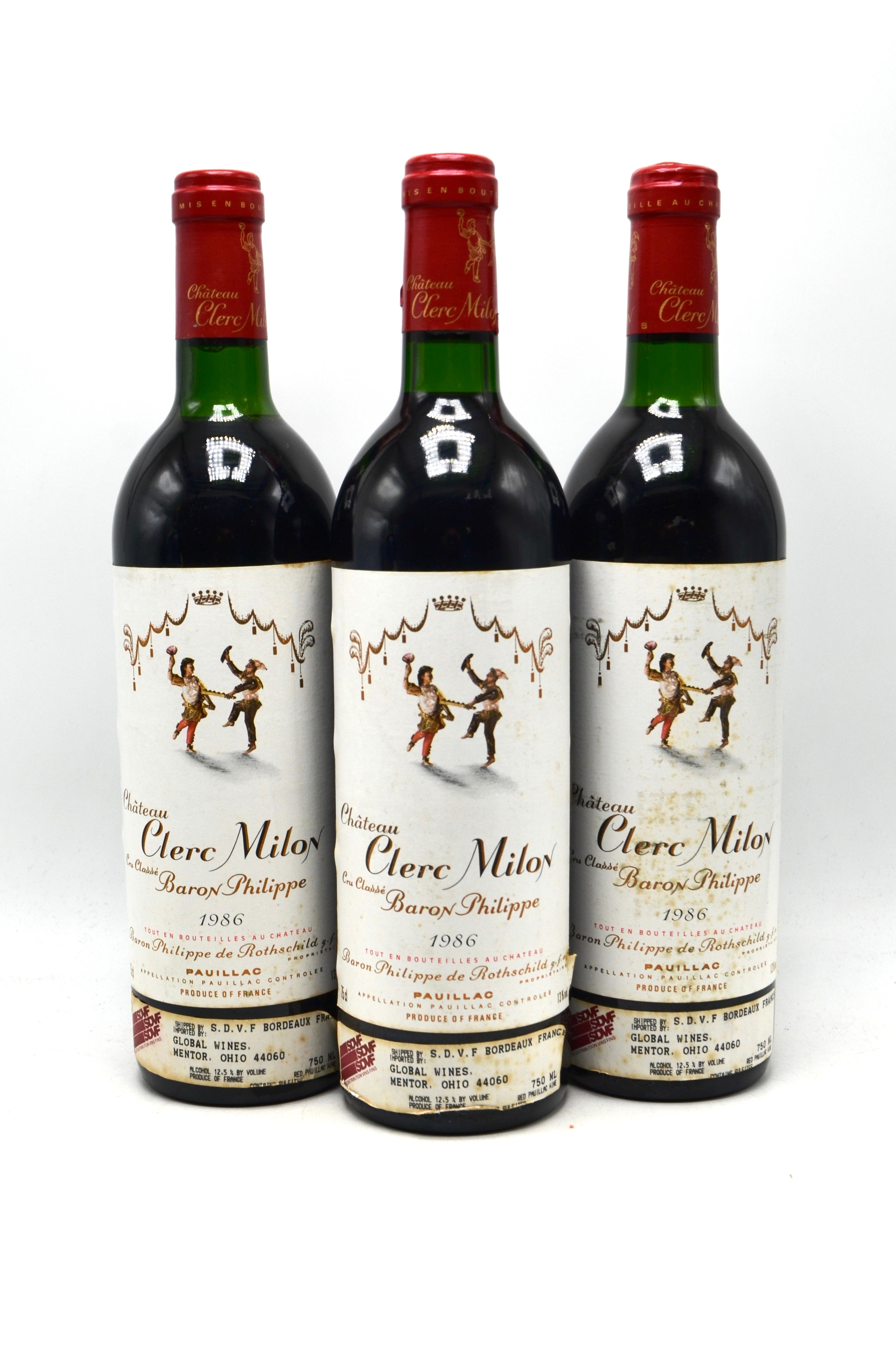 1986 Château Clerc Milon, Pauillac