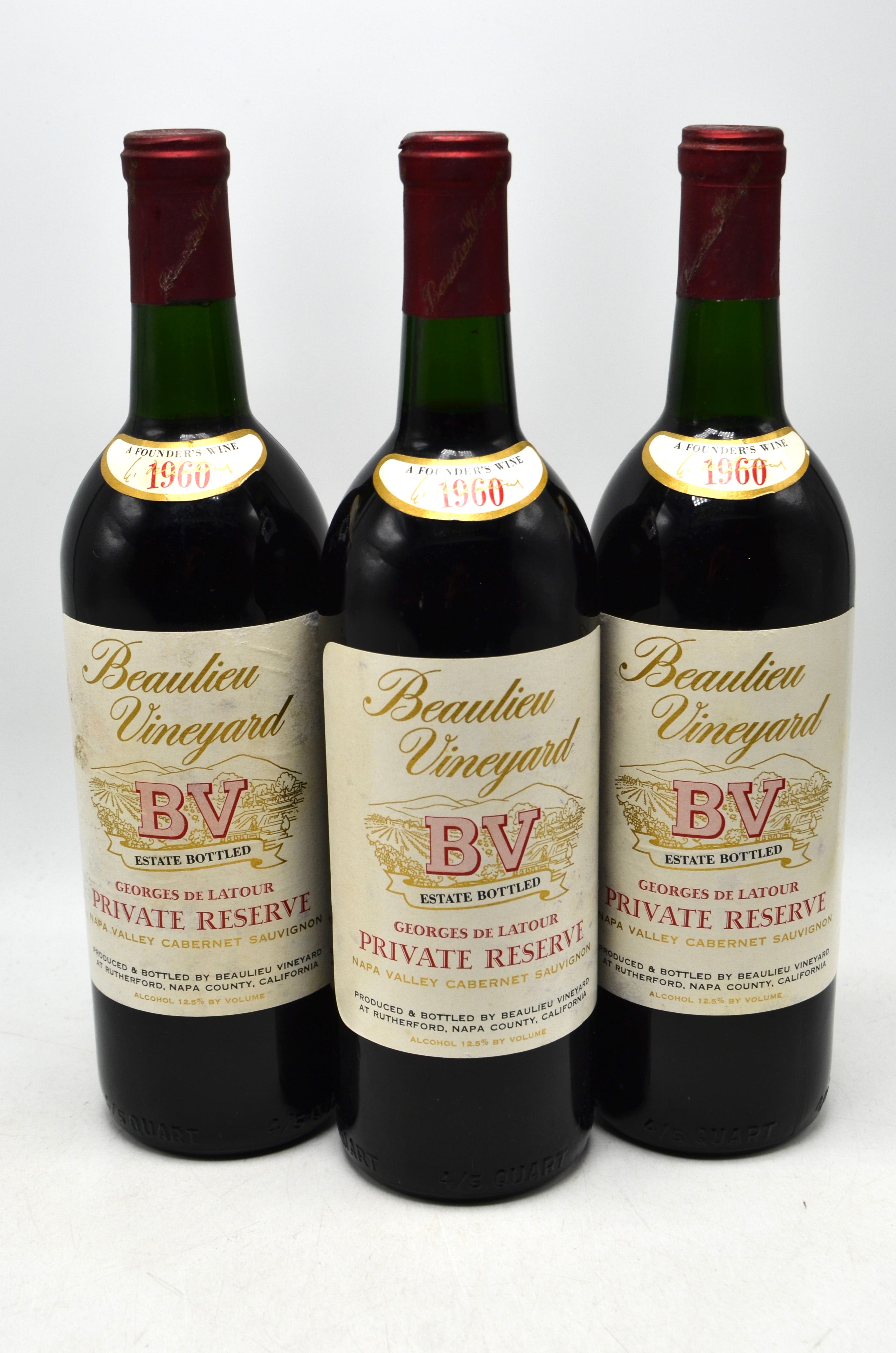 1960 Beaulieu Vineyard Georges de Latour Private Reserve Cabernet Sauvignon, Napa Valley