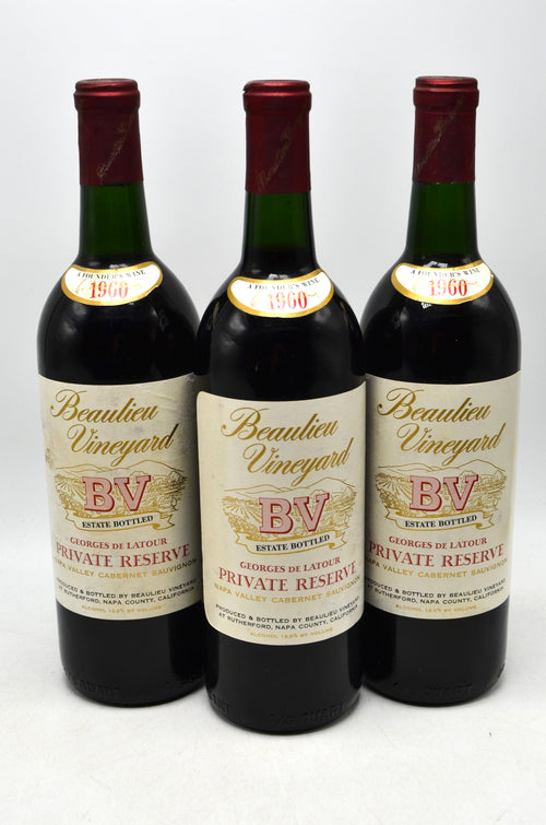 1960 Beaulieu Vineyard Georges de Latour Private Reserve Cabernet Sauvignon, Napa Valley