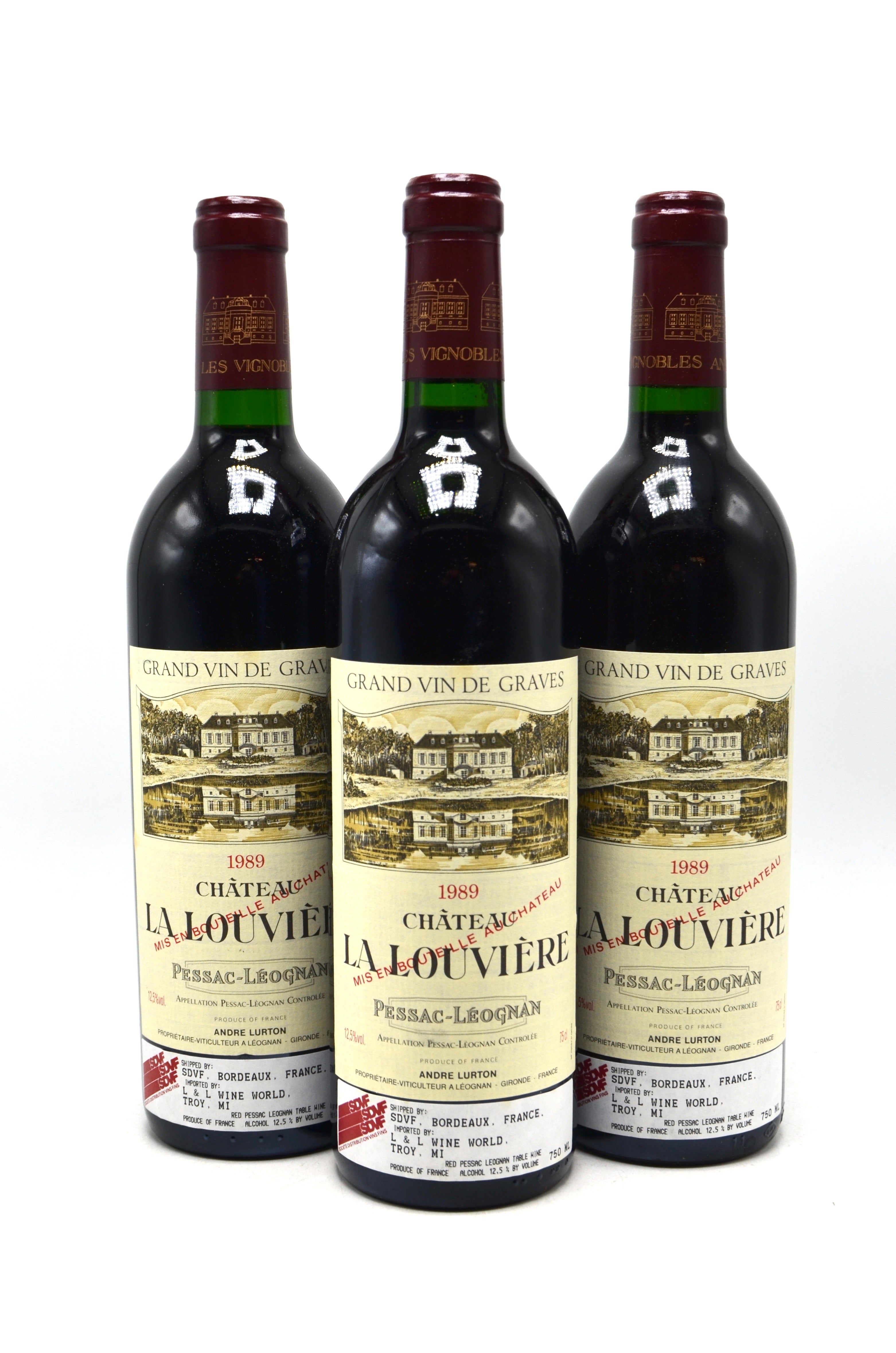 1989 Château La Louvière Rouge, Pessac-Leognan