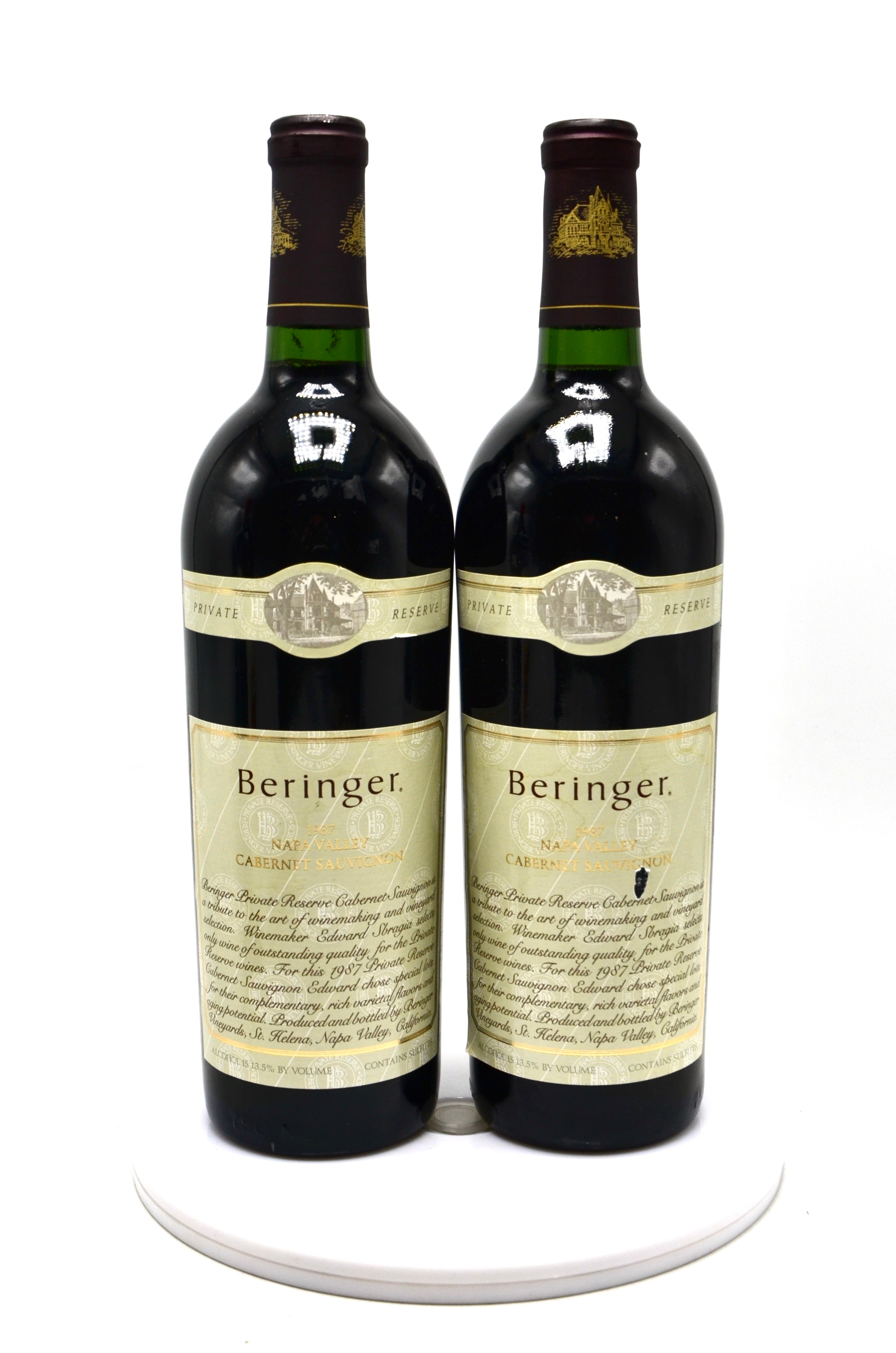 1987 Beringer Vineyards Private Reserve Cabernet Sauvignon, Napa Valley