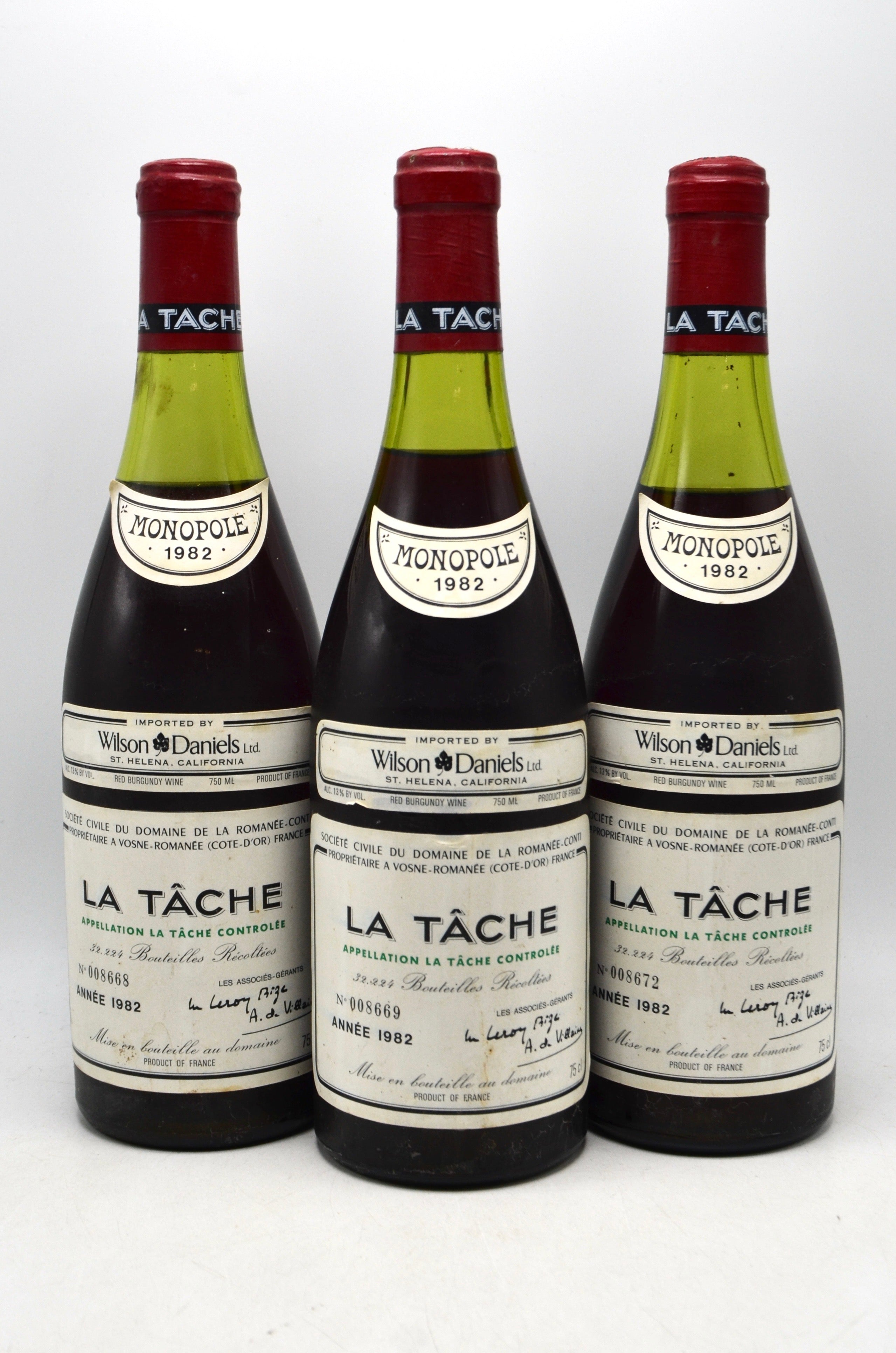 1982 Domaine de la Romanee-Conti La Tache, Grand Cru Monopole