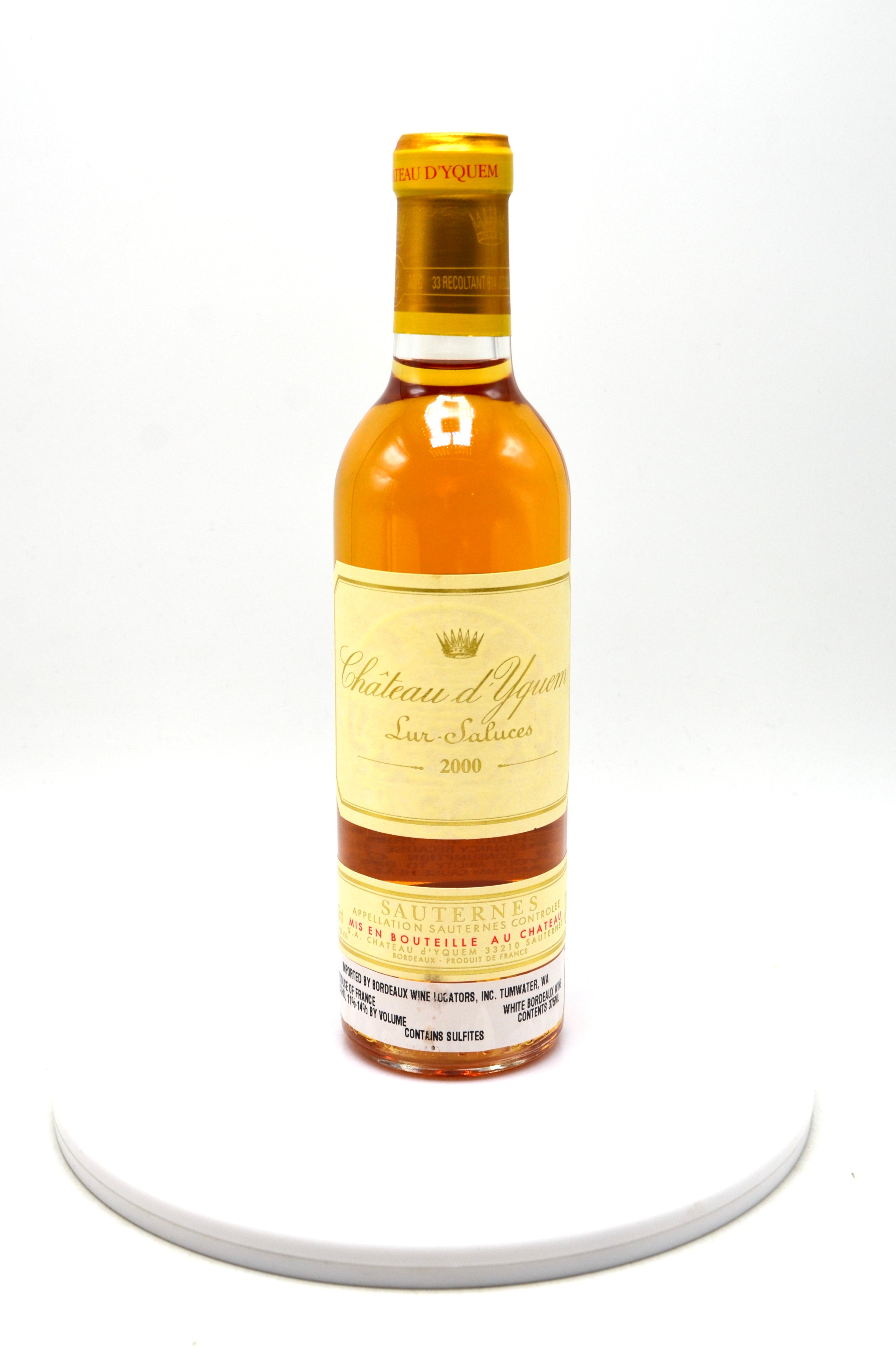 2000 Château d'Yquem, Sauternes (half-bottle)