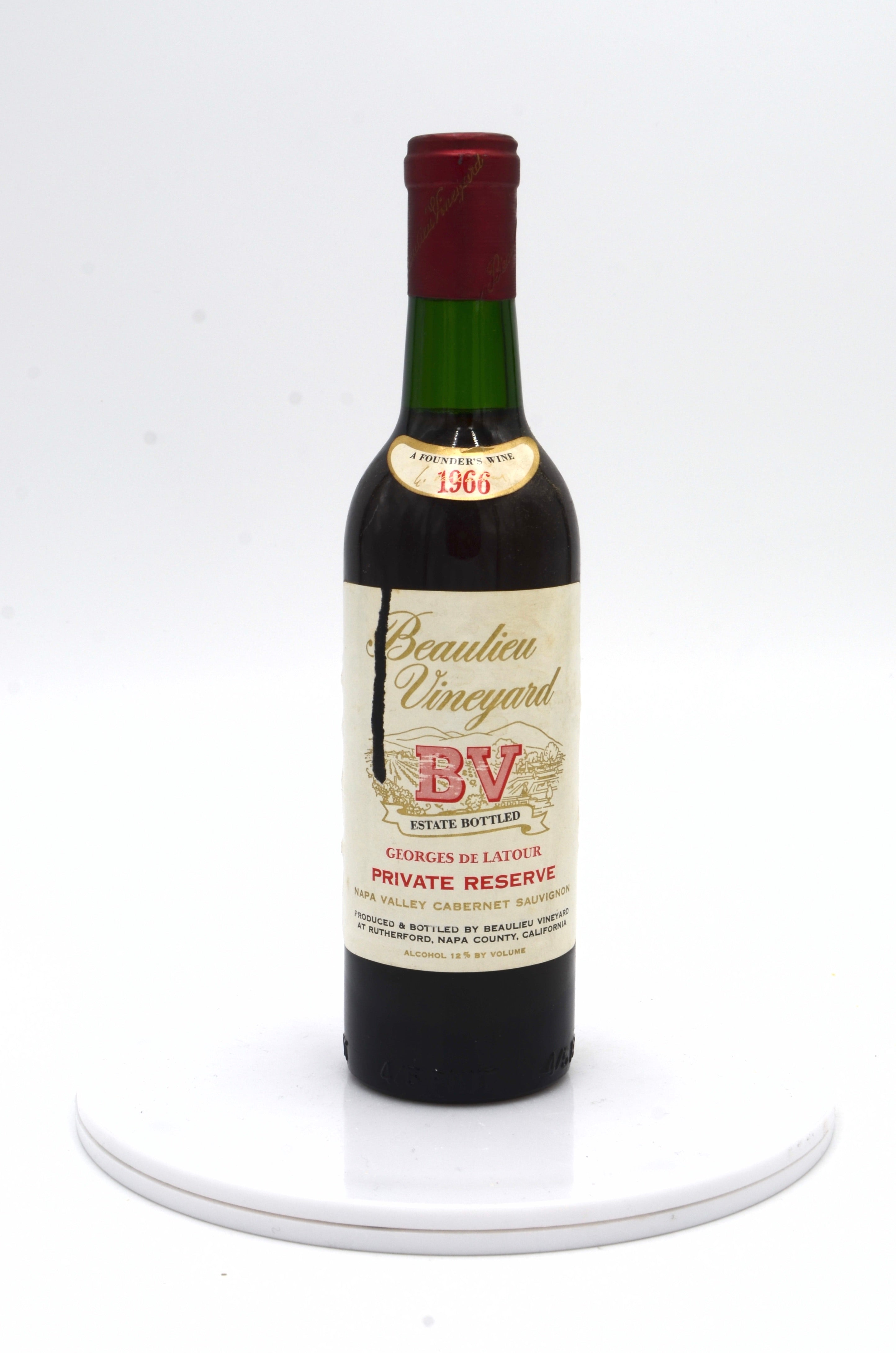 1966 Beaulieu Vineyard Georges de Latour Private Reserve Cabernet Sauvignon, Napa Valley (half-bottle)