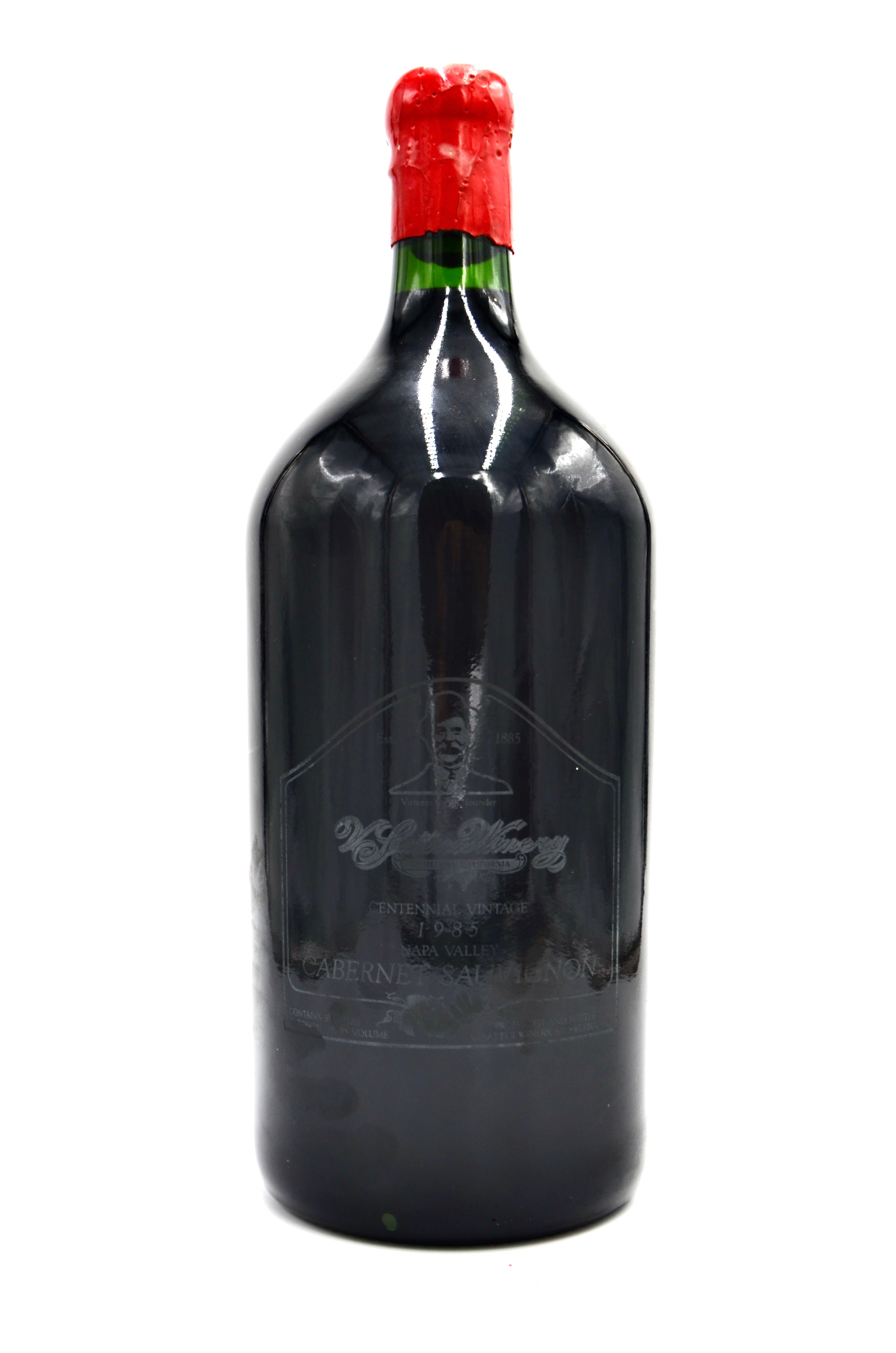 1985 Vittorio Sattui Winery Cabernet Sauvignon, Centennial Vintage, Napa Valley (double-magnum)