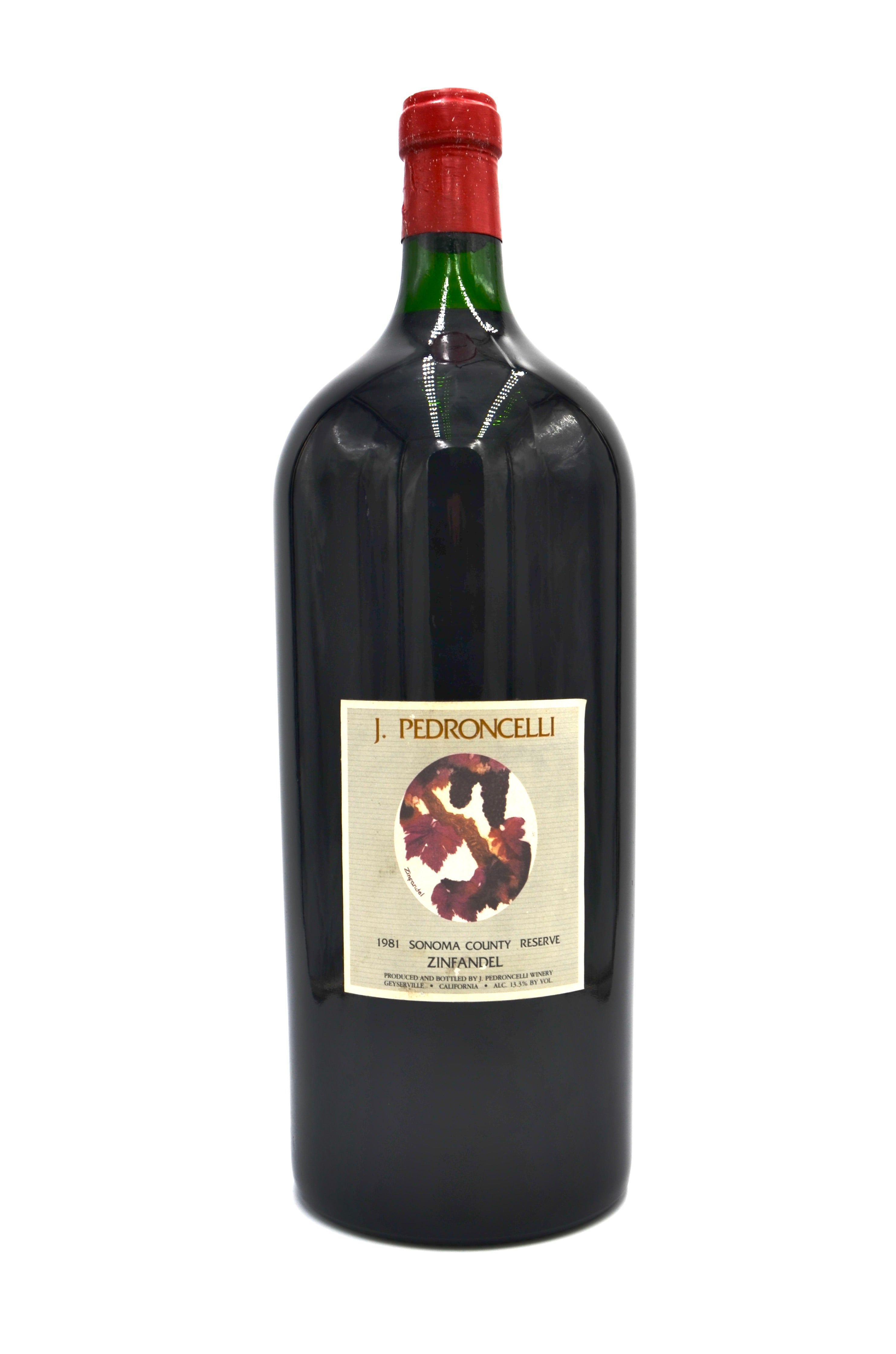 1981 J. Pedroncelli Winery Reserve Zinfandel, Sonoma County (6-Liter)