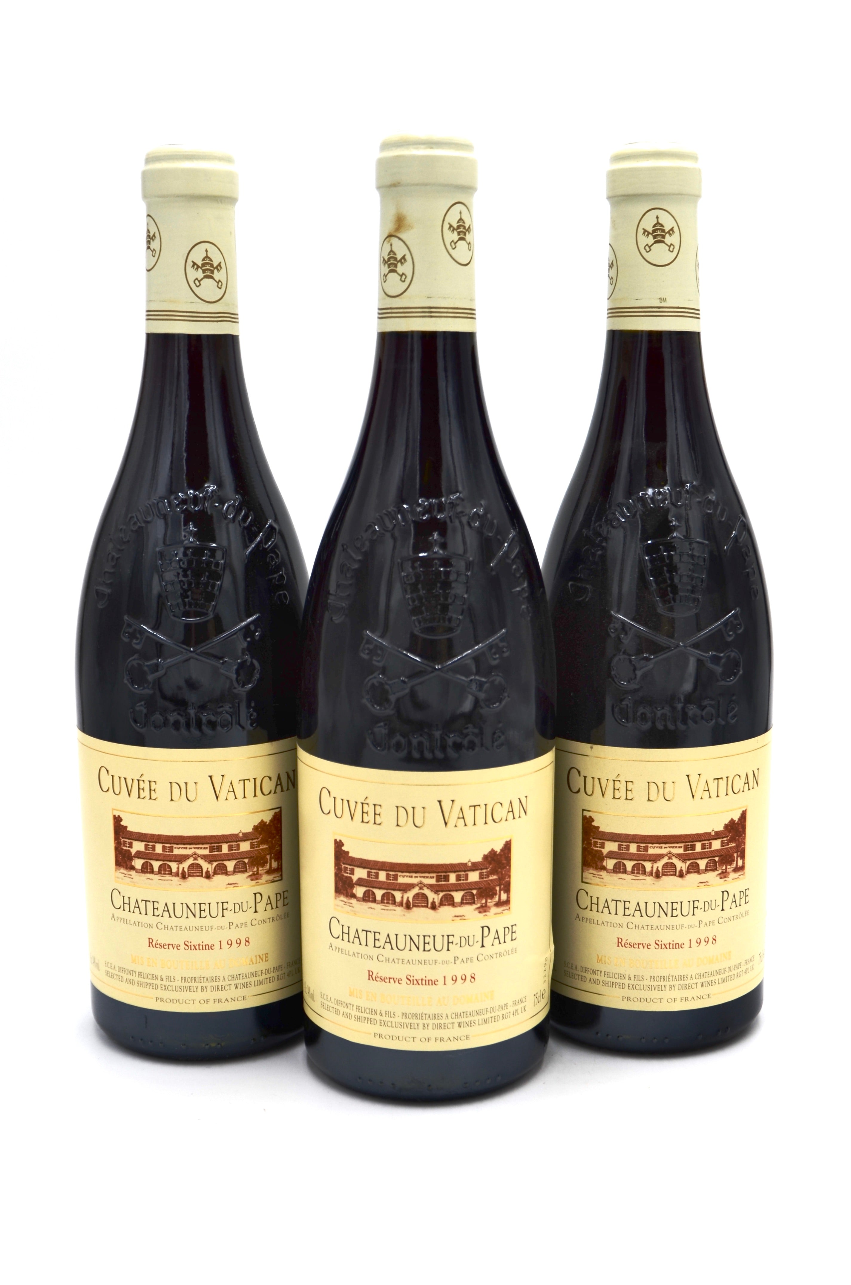 1998 Cuvée du Vatican Châteauneuf-du-Pape Réserve Sixtine