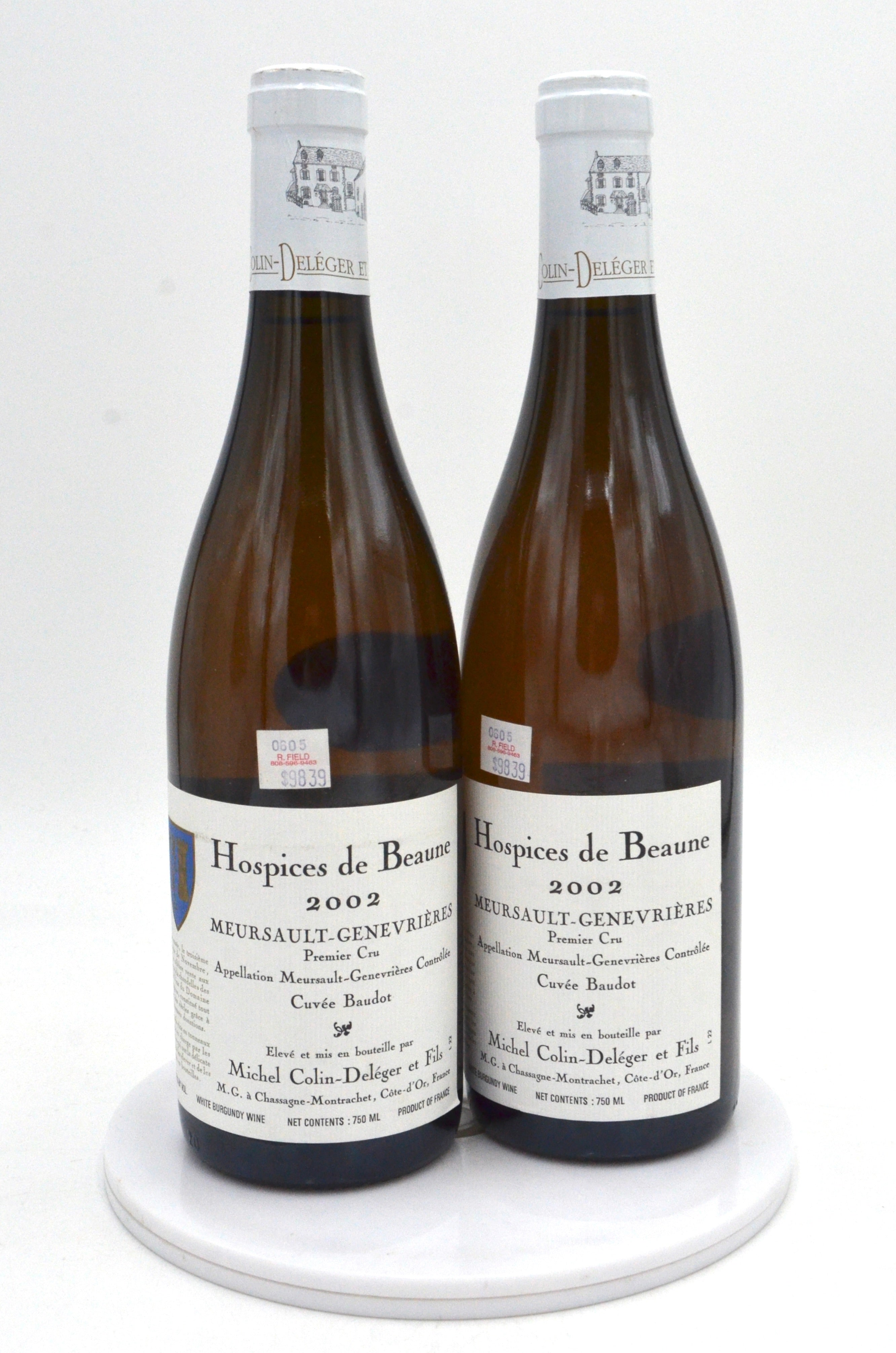 2002 Michel Colin-Deleger et Fils Hospices de Beaune, Meursault-Genevrieres, Cuvee Baudot, Premier Cru