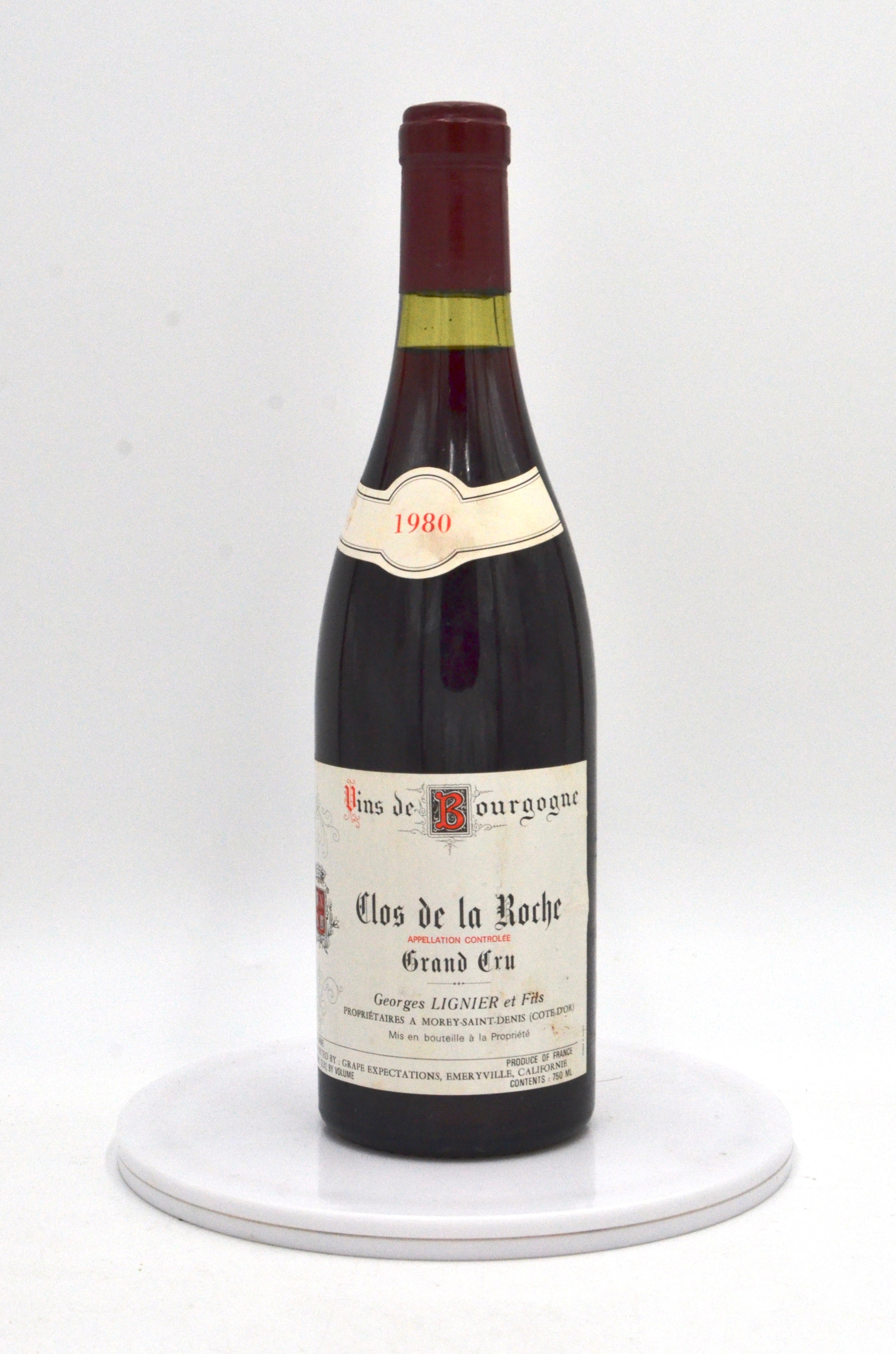 1980 Domaine Georges Lignier et Fils Clos de la Roche, Grand Cru
