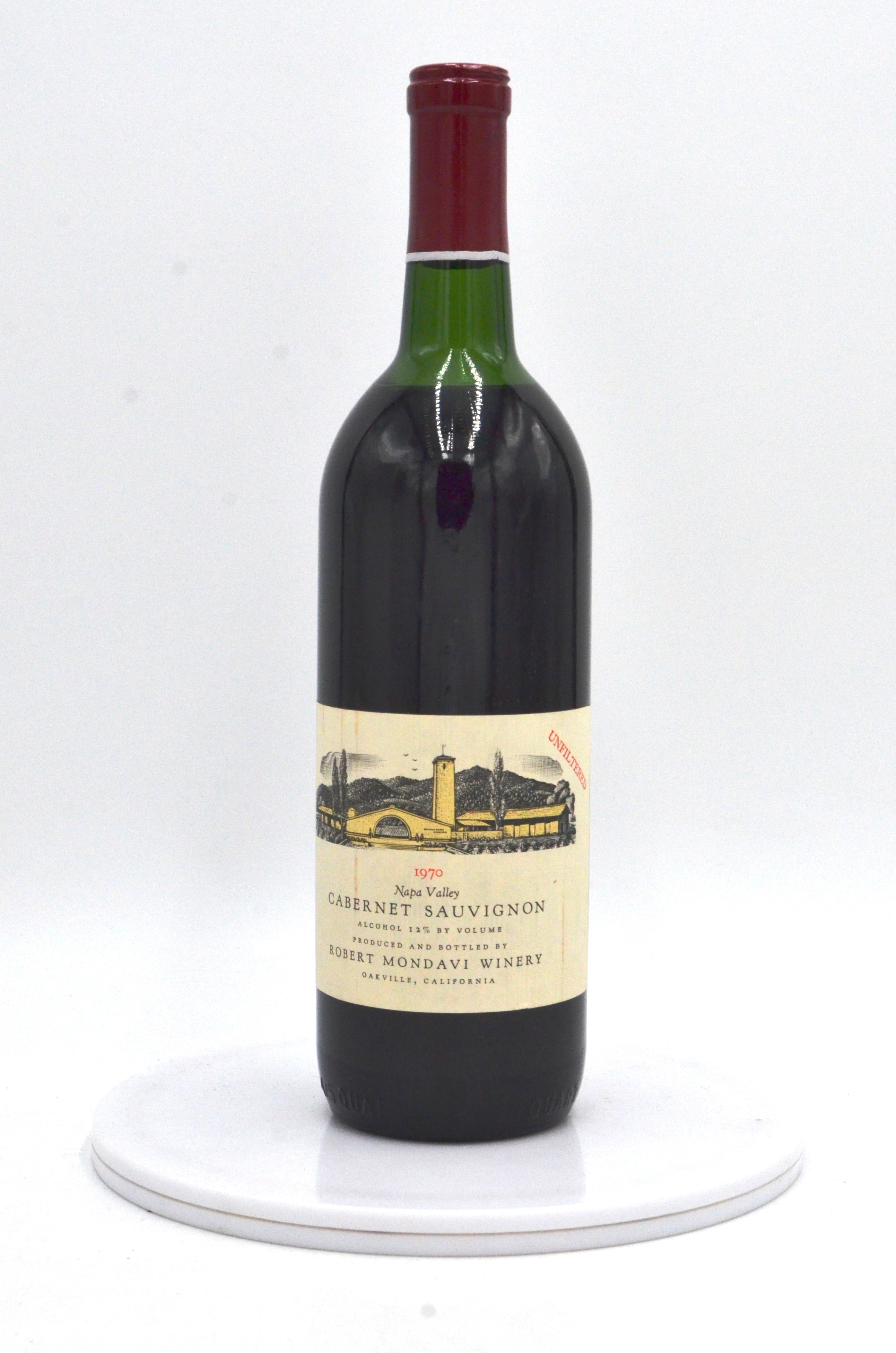 1970 Robert Mondavi Cabernet Sauvignon, Unfiltered, Napa Valley