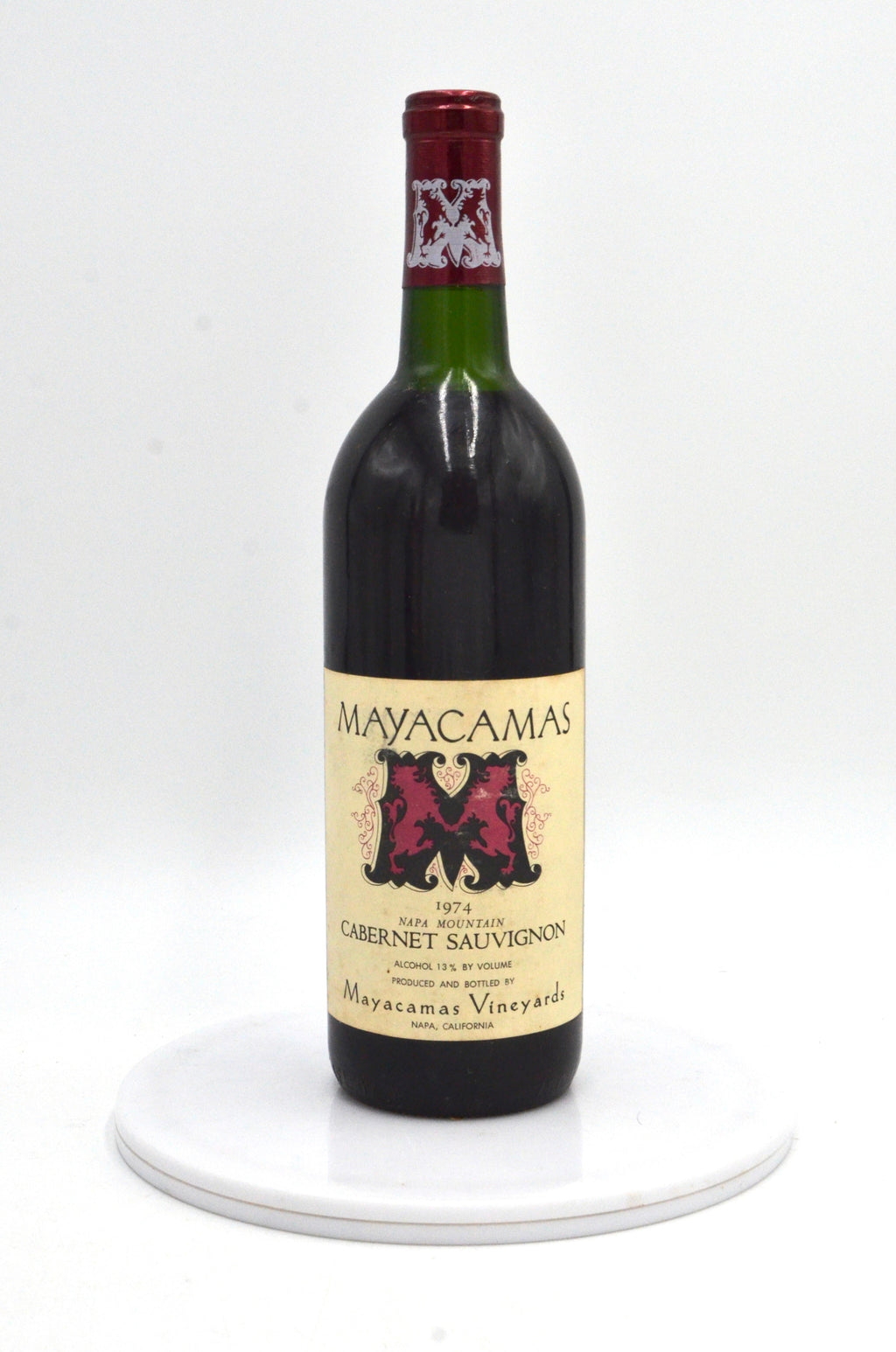 1974 Mayacamas Cabernet Sauvignon, Napa Mountain