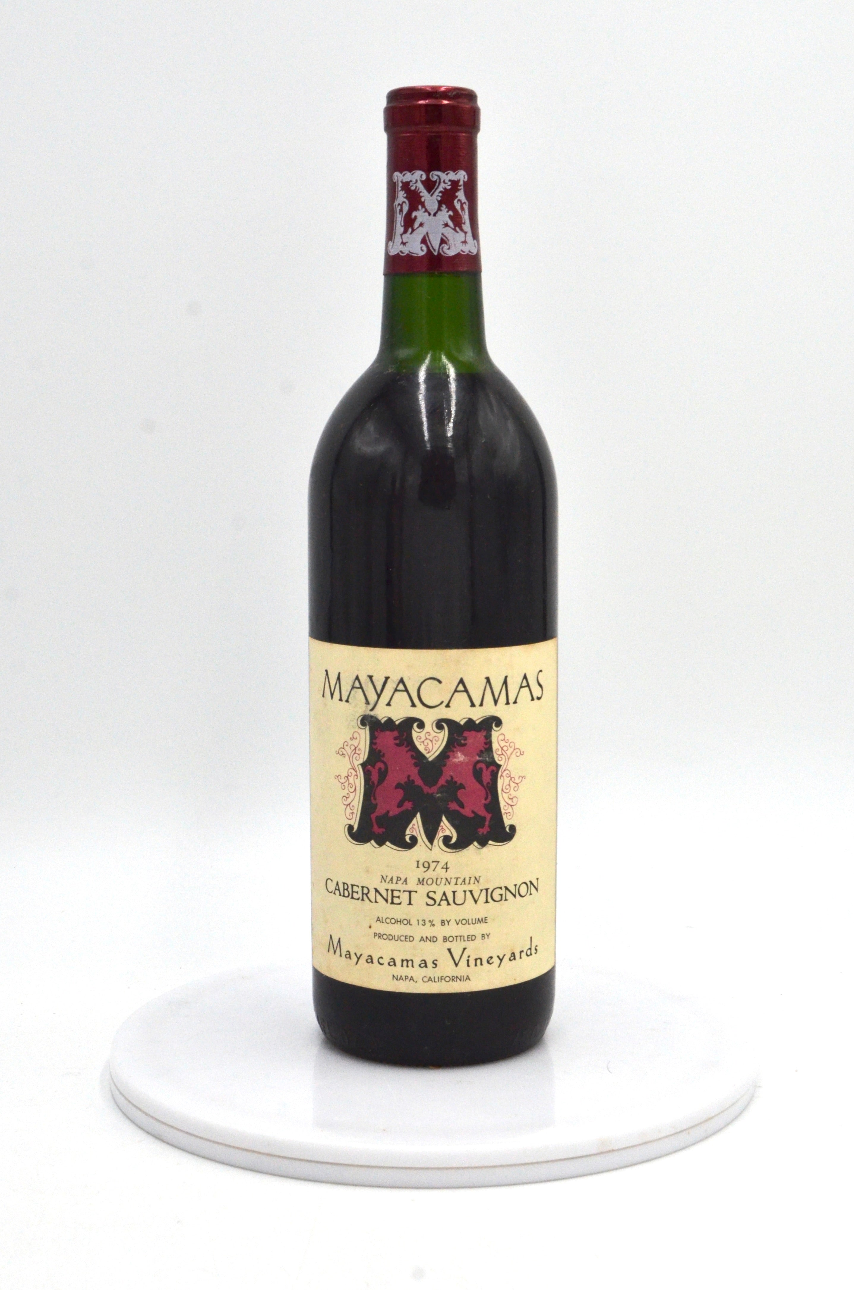 1974 Mayacamas Cabernet Sauvignon, Napa Mountain