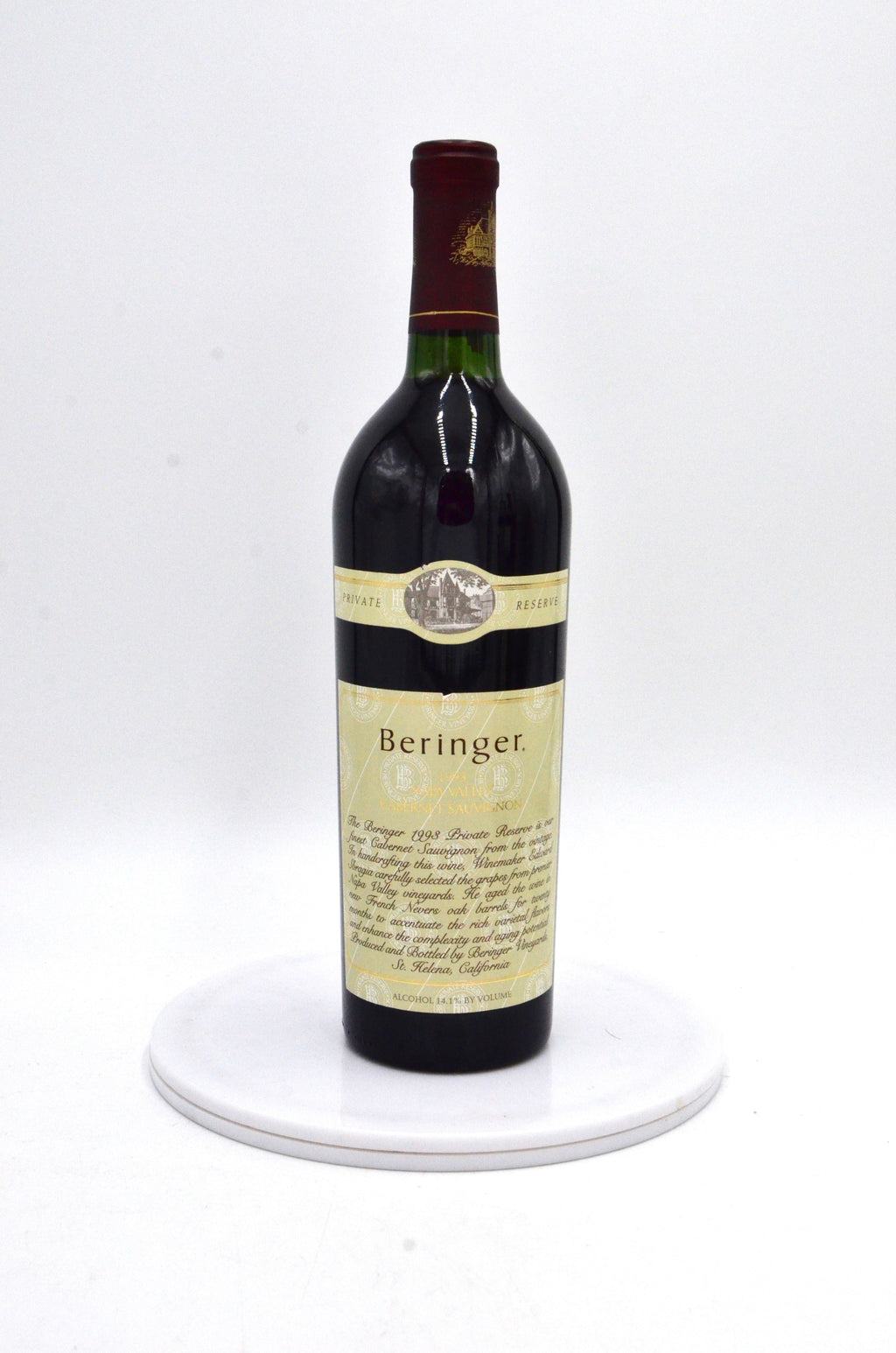 1993 Beringer Vineyards Private Reserve Cabernet Sauvignon, Napa Valley