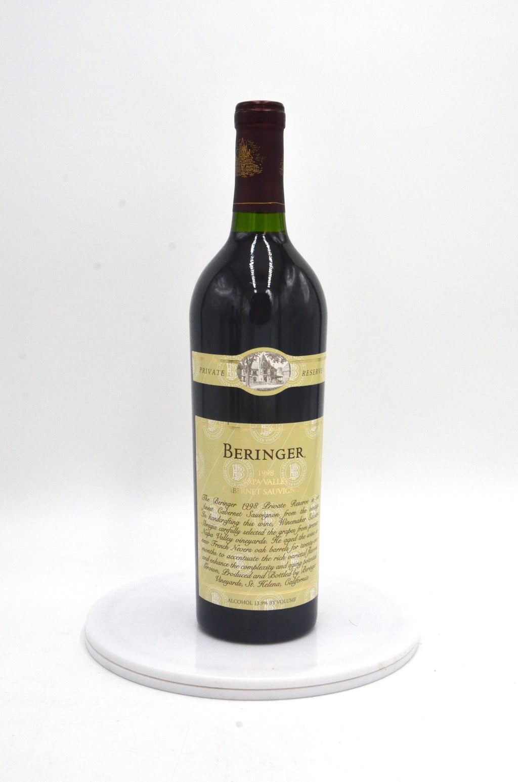 1998 Beringer Vineyards Private Reserve Cabernet Sauvignon, Napa Valley