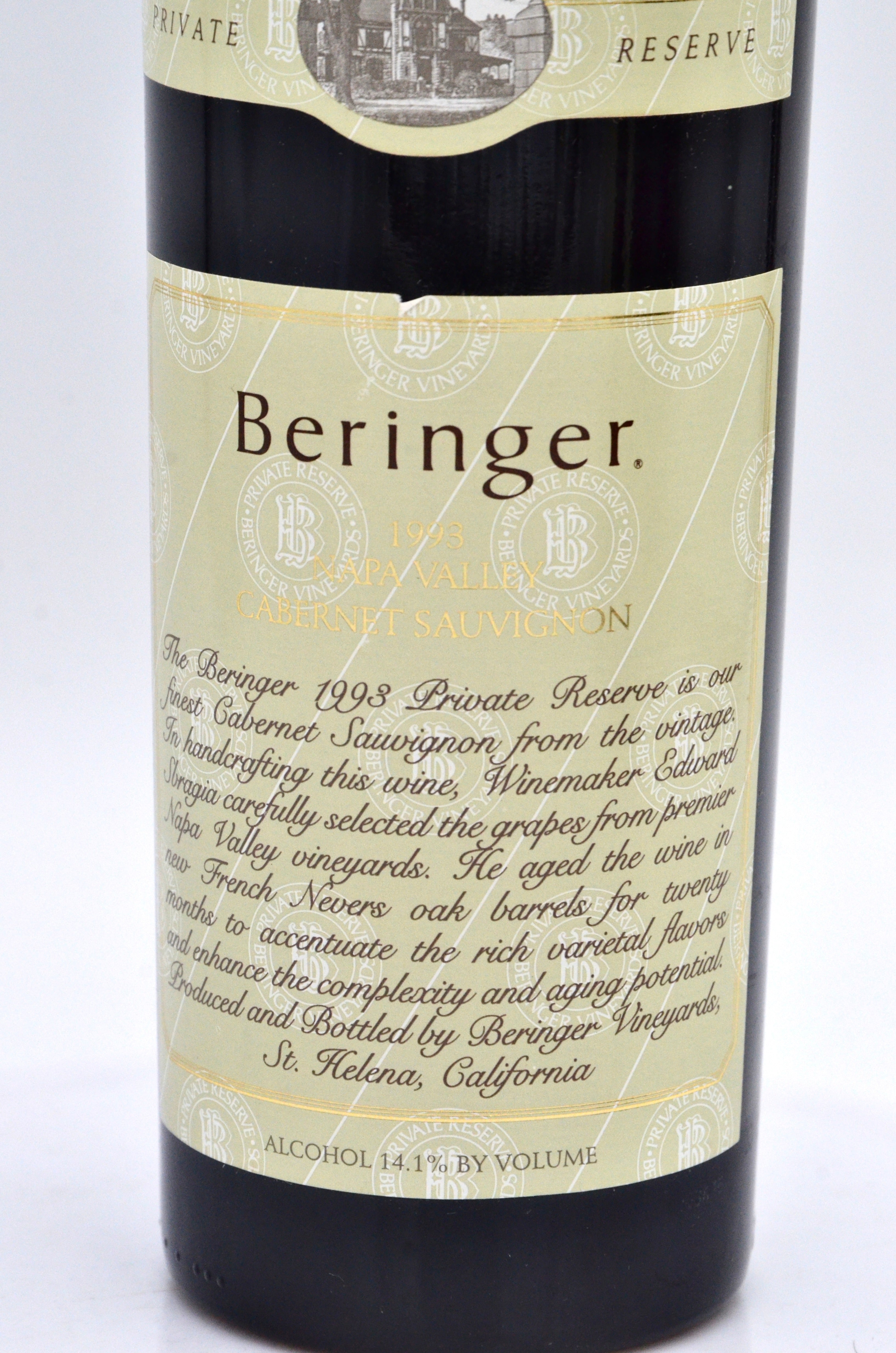 1993 Beringer Vineyards Private Reserve Cabernet Sauvignon, Napa Valley