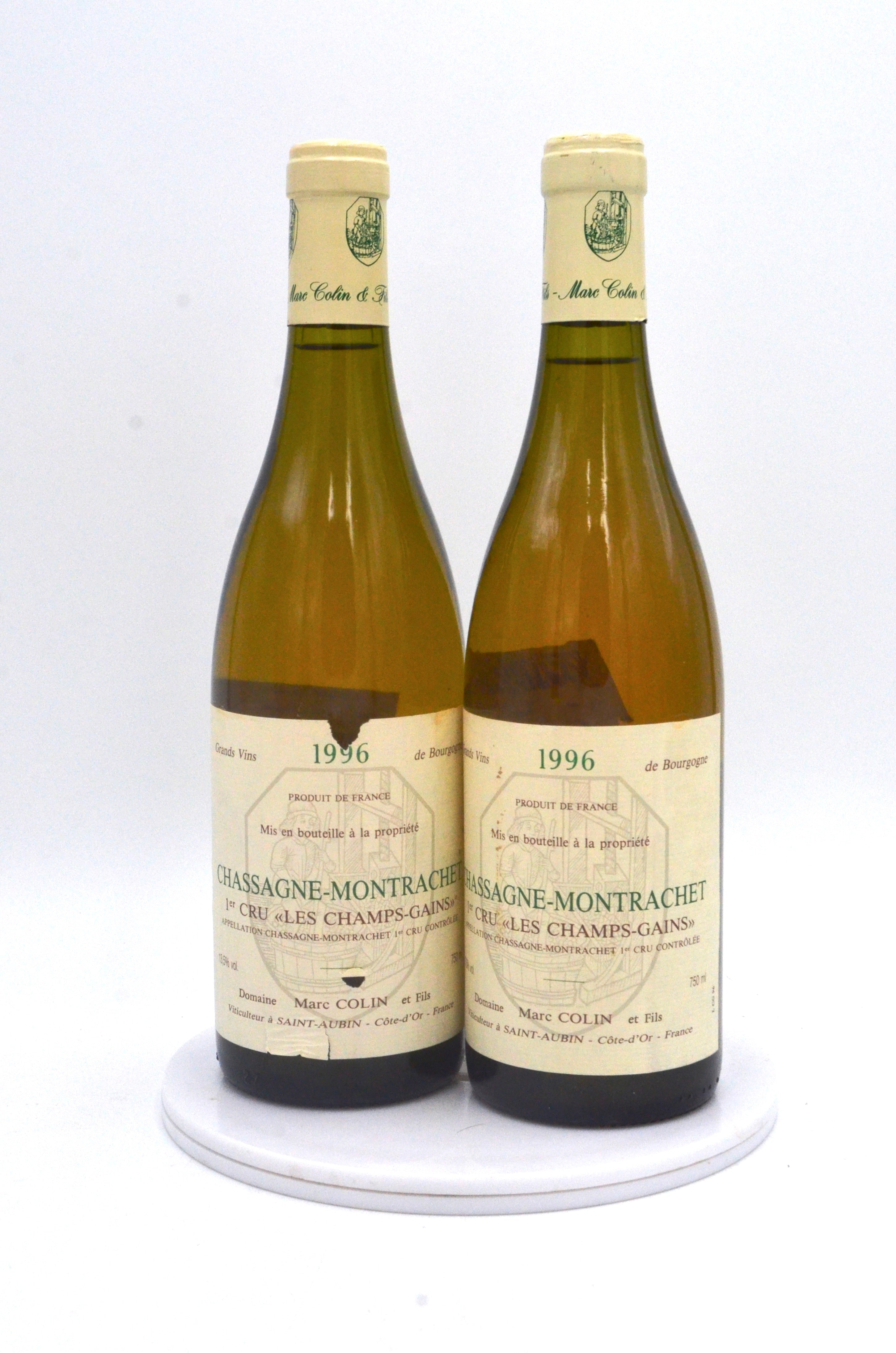 1996 Domaine Marc Colin et Fils Chassagne-Montrachet, Les Champs-Gains, Premier Cru