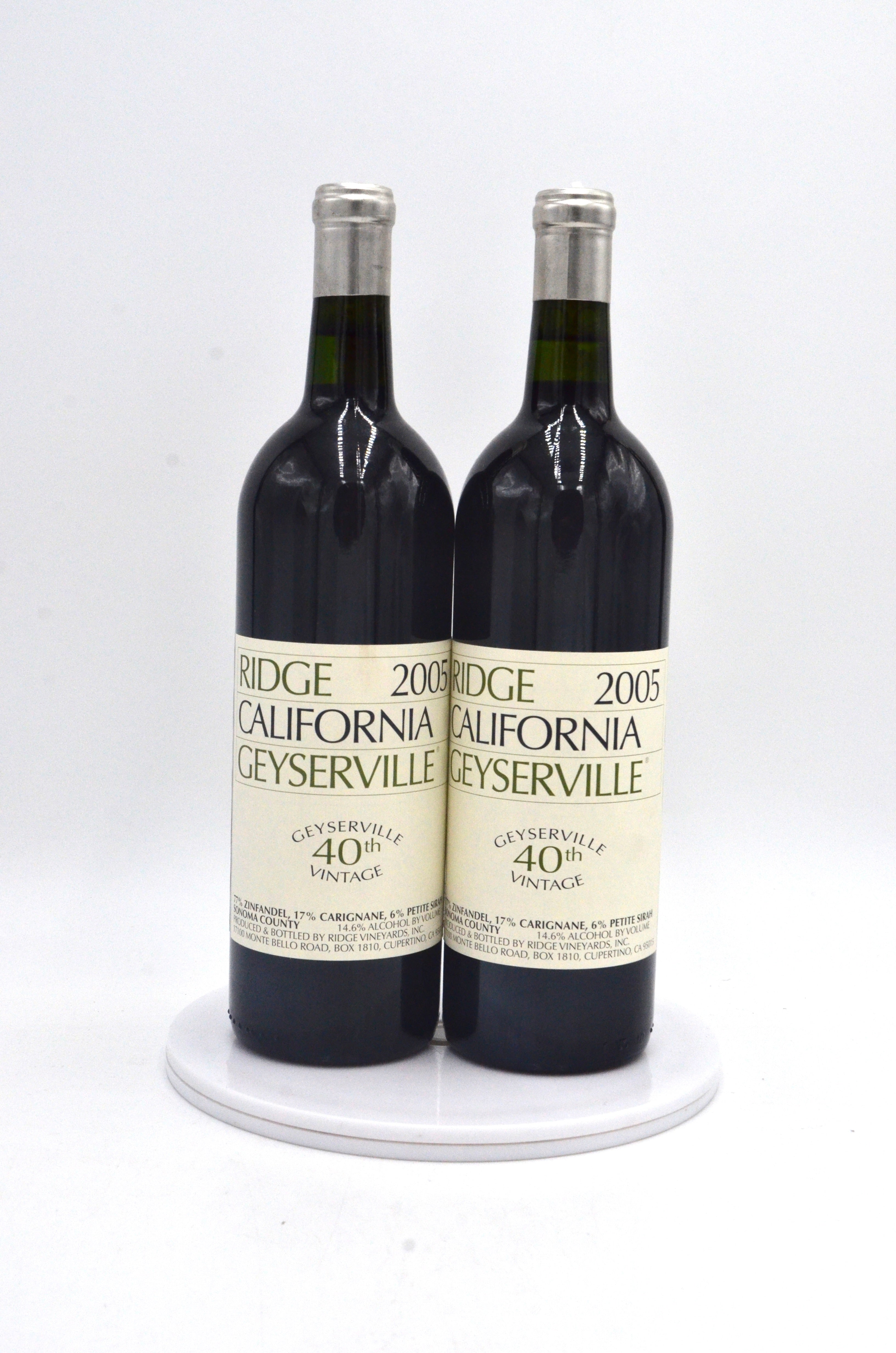 2005 Ridge Vineyards Red, Geyserville, Sonoma County