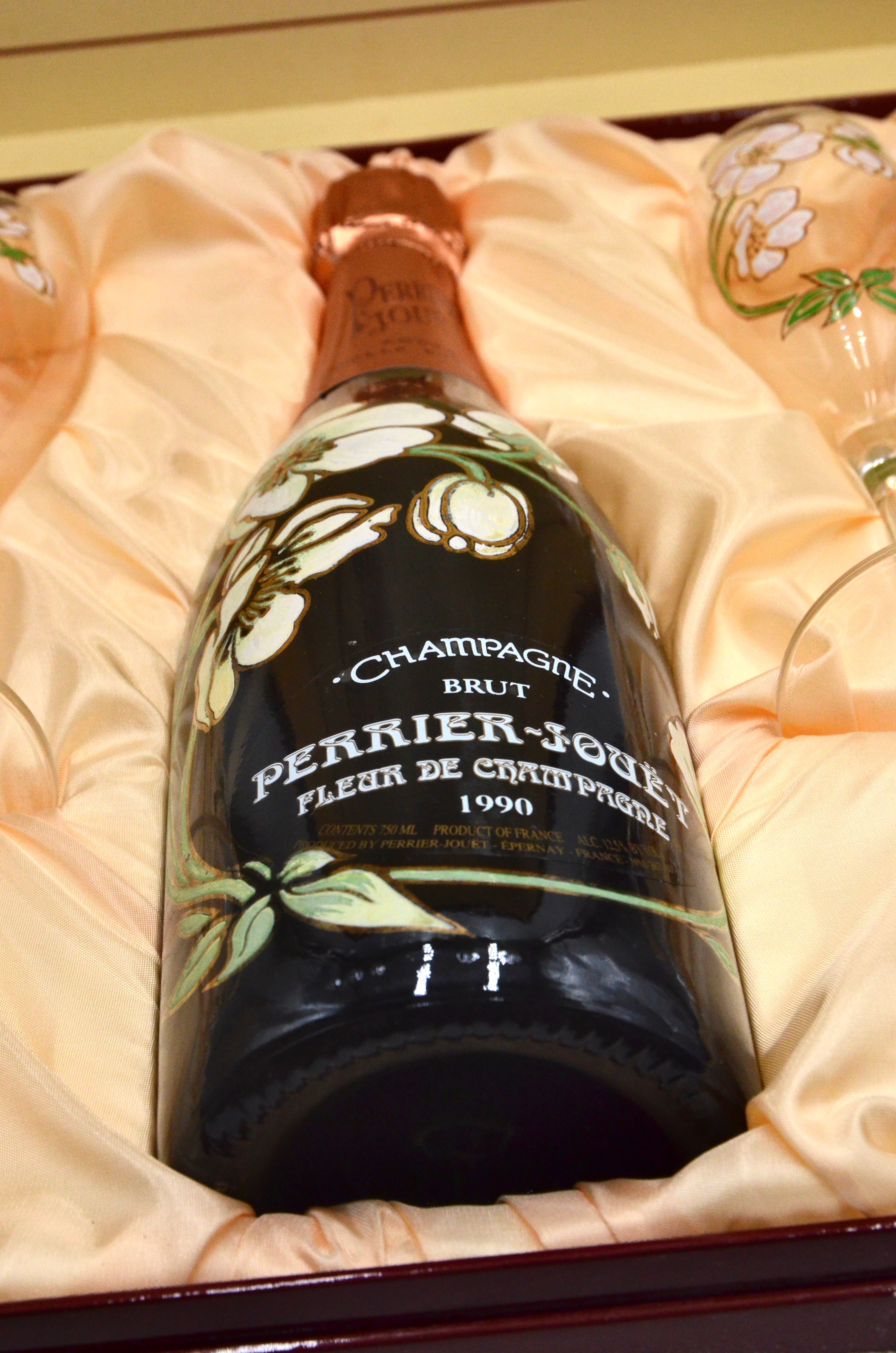 1990 Perrier-Jouët Fleur de Champagne, Cuvee Belle Epoque, Vintage Brut Champagne [4-Glass Set]