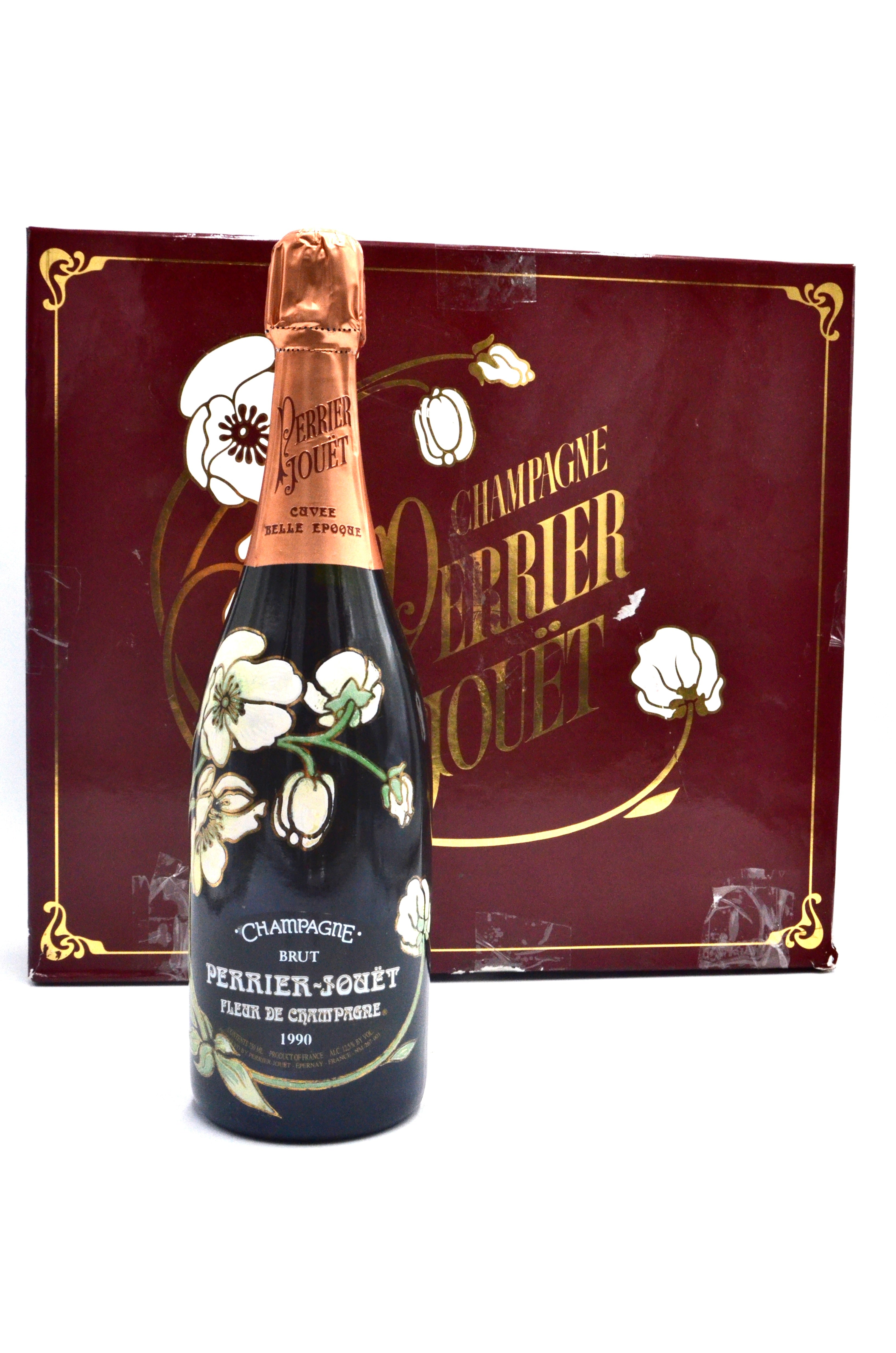 1990 Perrier-Jouët Fleur de Champagne, Cuvee Belle Epoque, Vintage Brut Champagne [4-Glass Set]