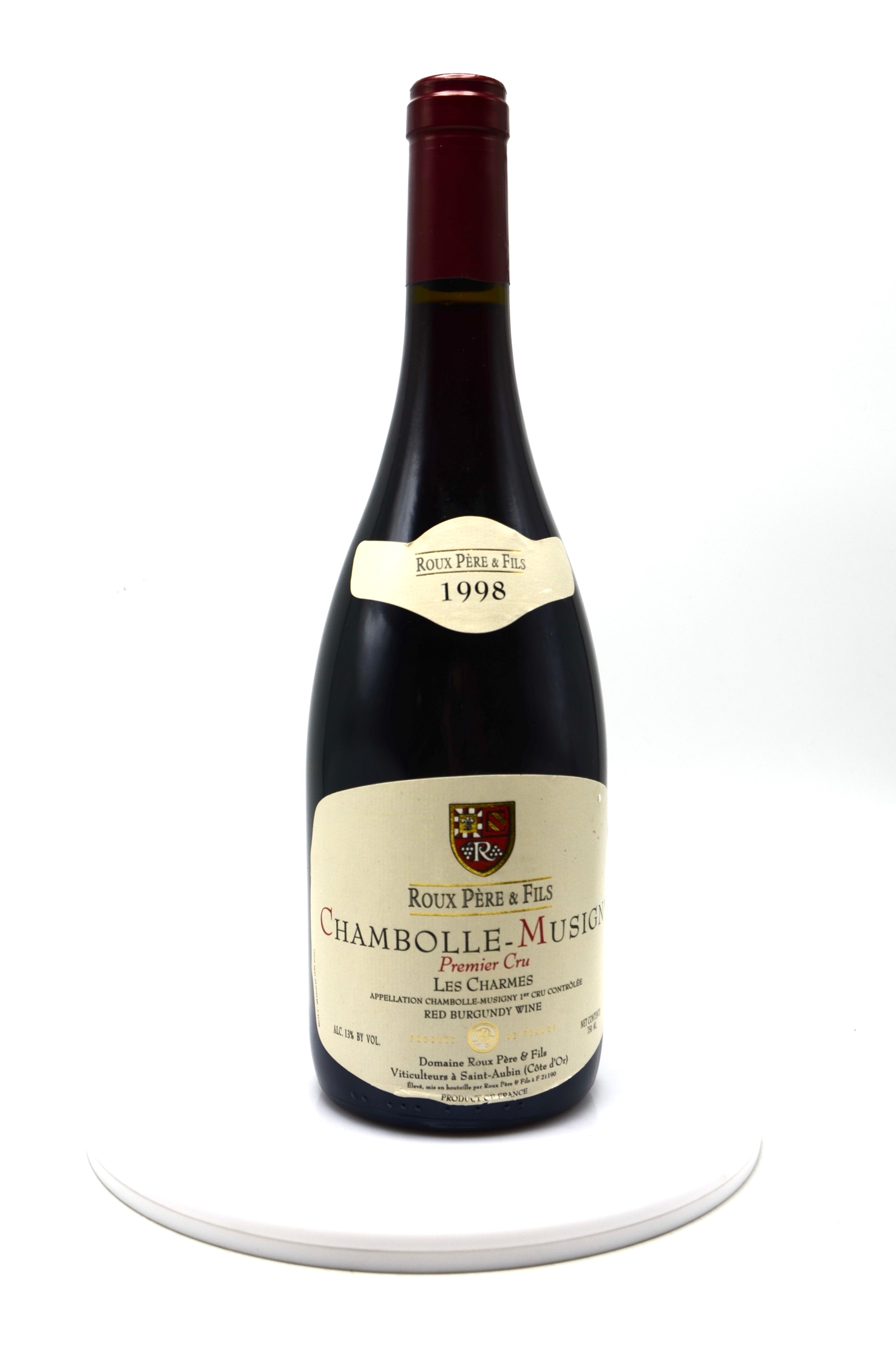 1998 Domaine Roux Pere & Fils Chambolle-Musigny, Les Charmes, Premier Cru